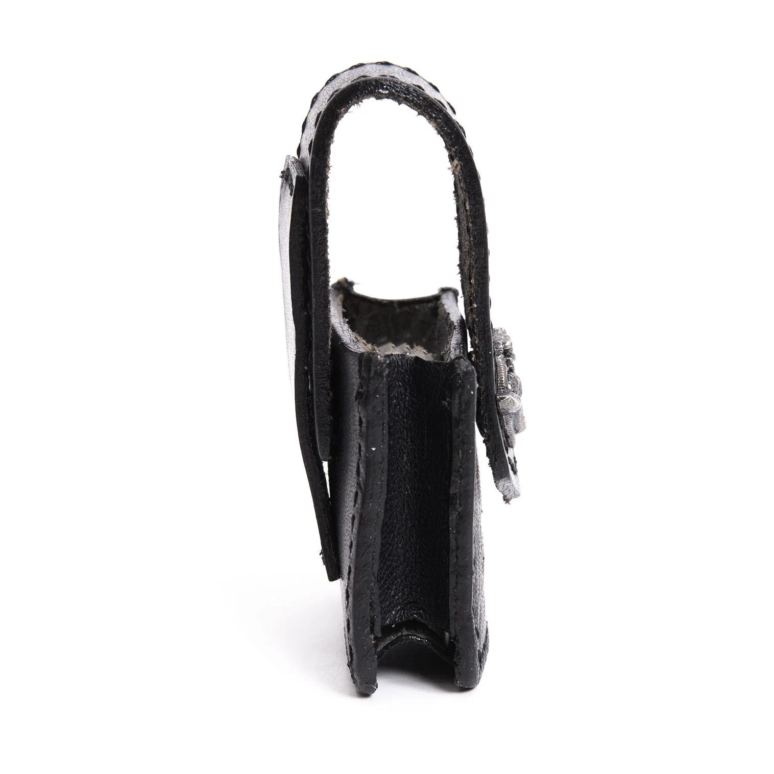 Jean Paul Gaultier Dragon Button Leather Zip Case Black Size ONE SIZE - 4 Thumbnail