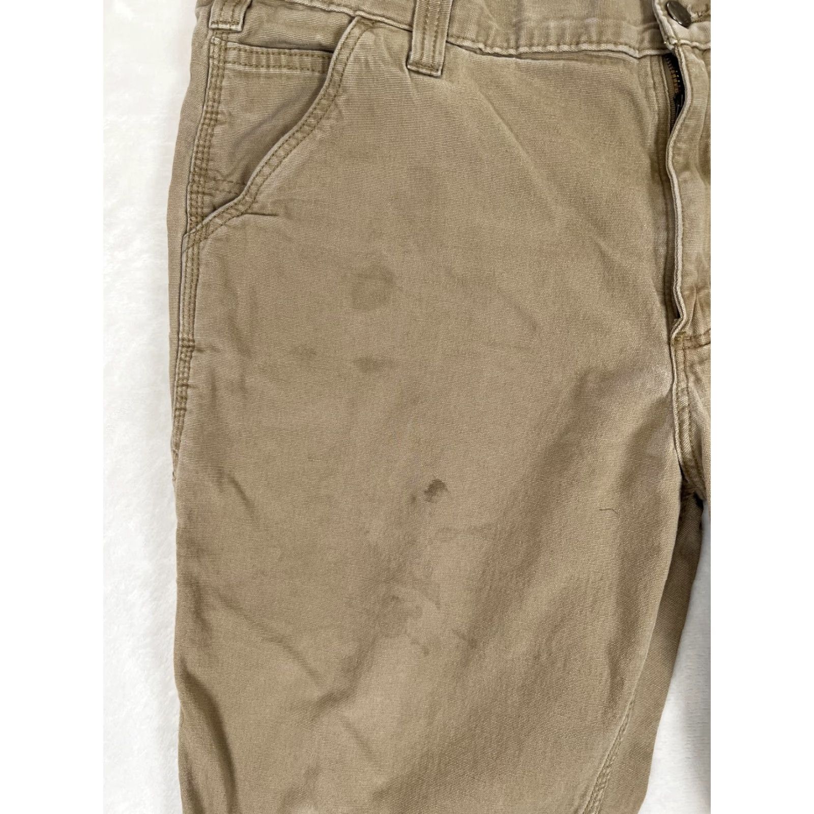 Carhartt Carhartt Pants Mens 40x30 Tan Relaxed Fit Workwear Utility Heavy Duty Distressed Size US 40 / EU 56 - 3 Thumbnail