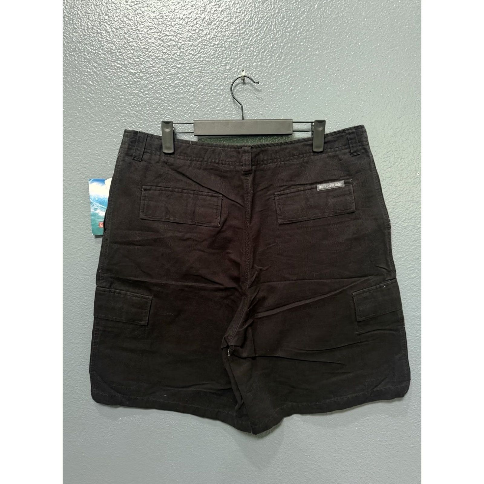 Quiksilver Brand New Quiksilver Vintage Y2K Cargo Shorts Men 38 Regular Black Baggy Size US 38 / EU 54 - 6 Thumbnail
