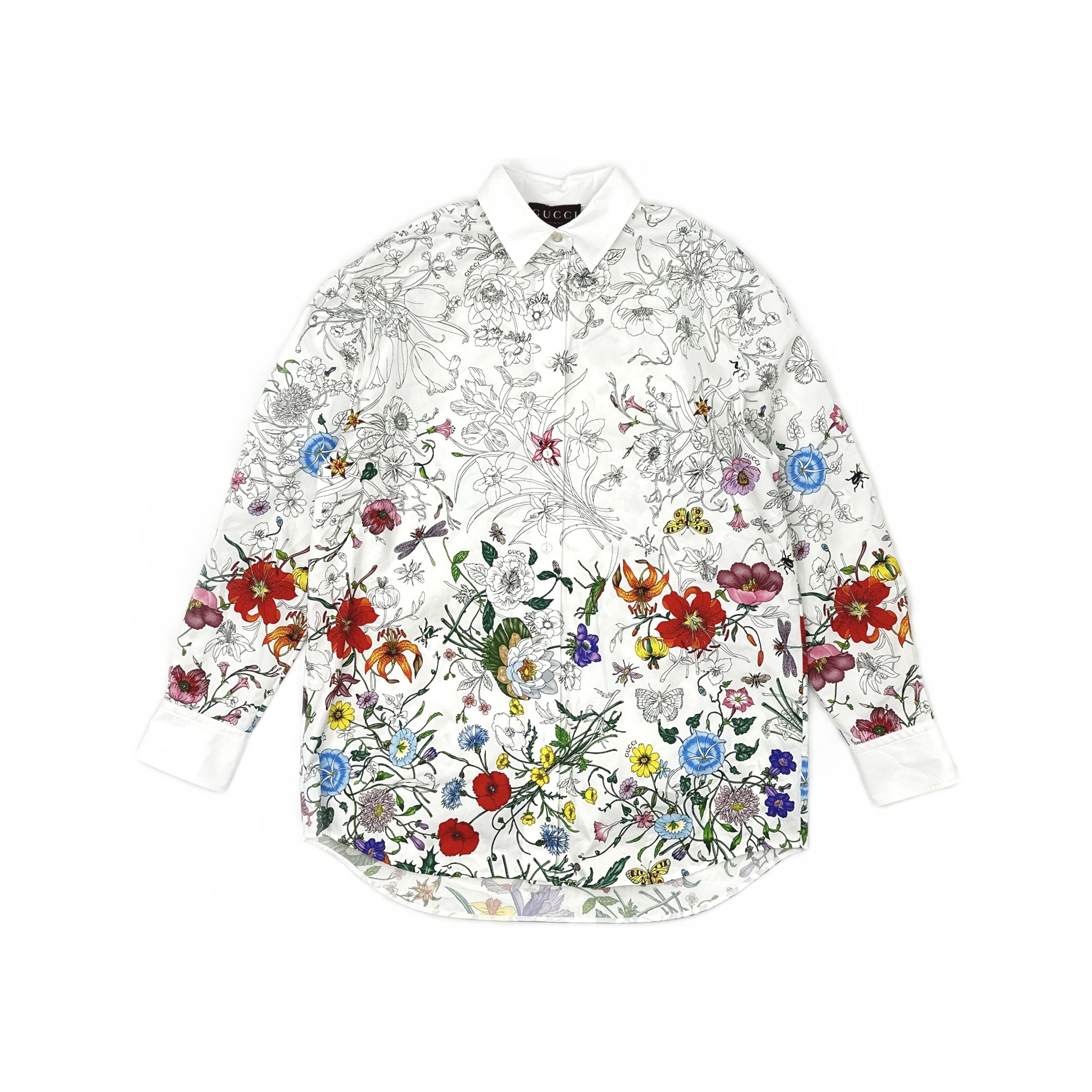 Gucci Gucci Floral Print Cotton Button Up IT 40 Size S / US 4 / IT 40 - 1 Thumbnail