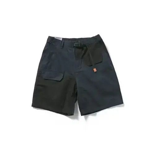 20SS Indigo Union Japan Navy Patchwork Worker Shorts