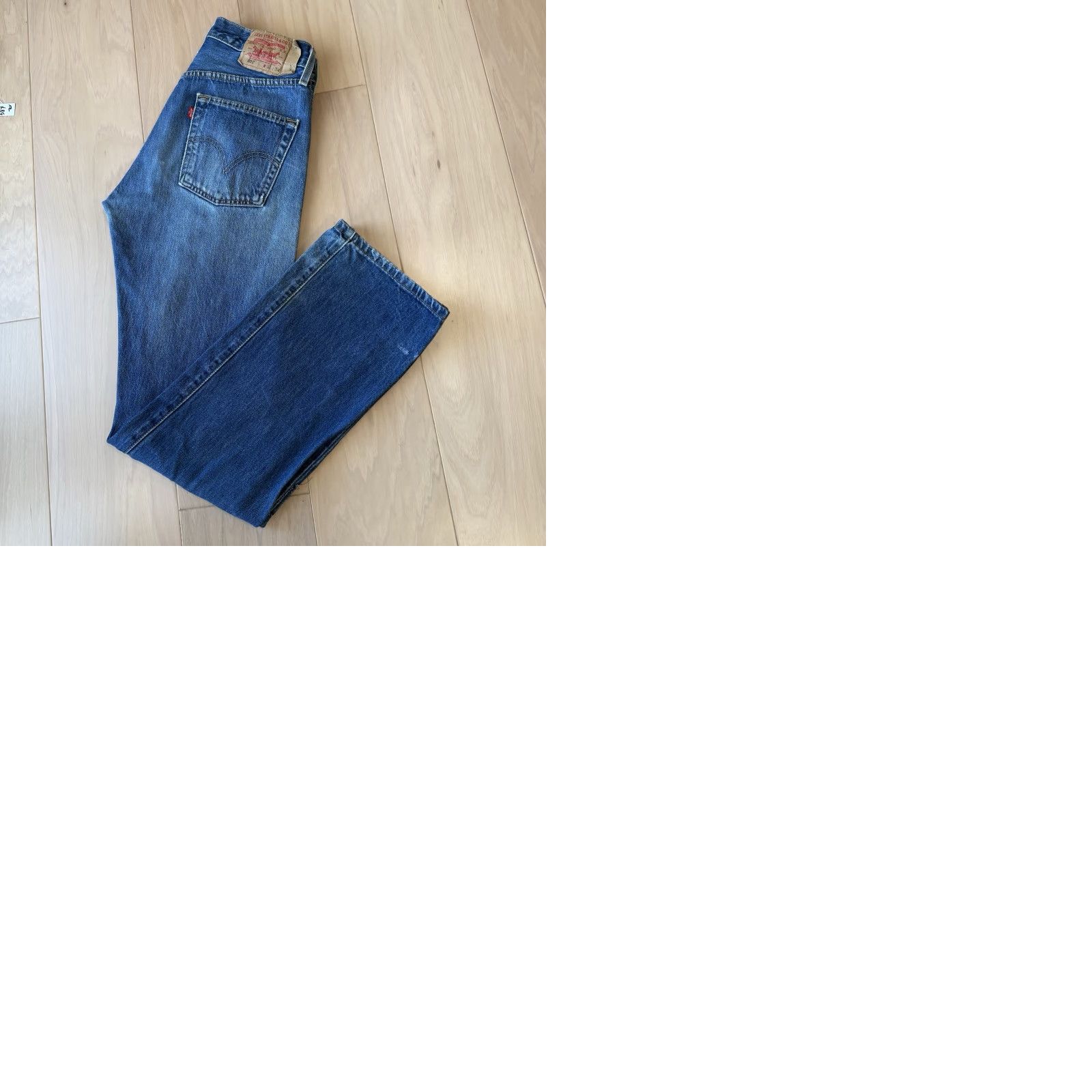 Levi's VINTAGE Levi's 501 Jeans 30 Blue Denim Straight 5-Pocket Regular Mens 90s Western Size US 30 / EU 46 - 9 Thumbnail