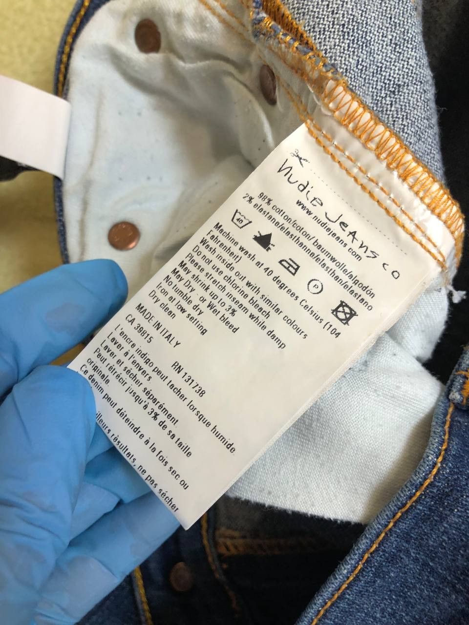 Nudie Jeans Nudie Jeans Co Grim Tim Men's Slim Fit Blue Denim Jeans Size US 28 / EU 44 - 3 Thumbnail