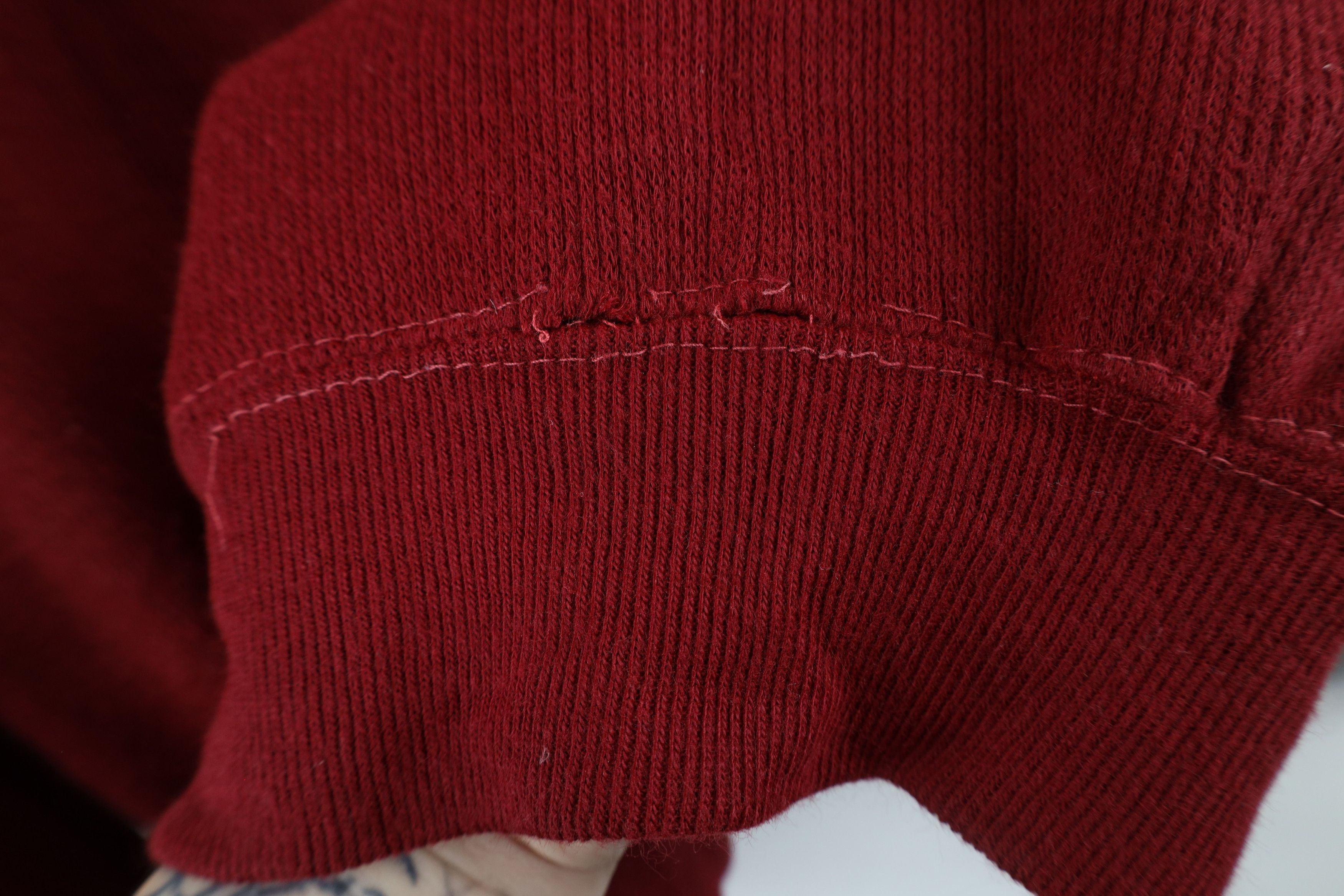Vintage Vintage 60s 70s Streetwear Blank Ribbed Knit Sweatshirt USA Size XL / US 12-14 / IT 48-50 - 7 Thumbnail