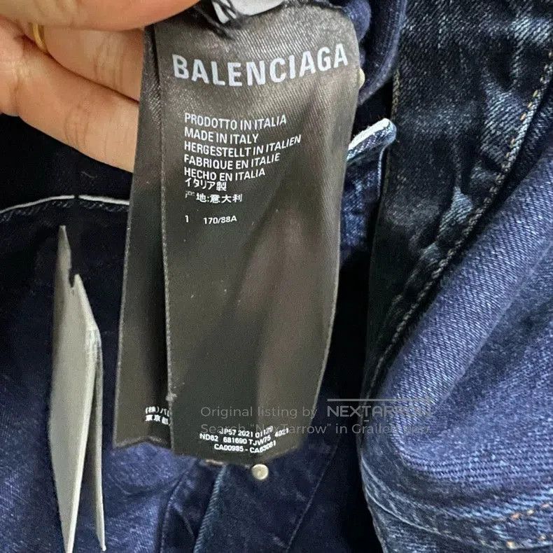 Balenciaga Balenciaga Back FBI Print Denim Jacket. Size US XS / EU 42 / 0 - 3 Thumbnail