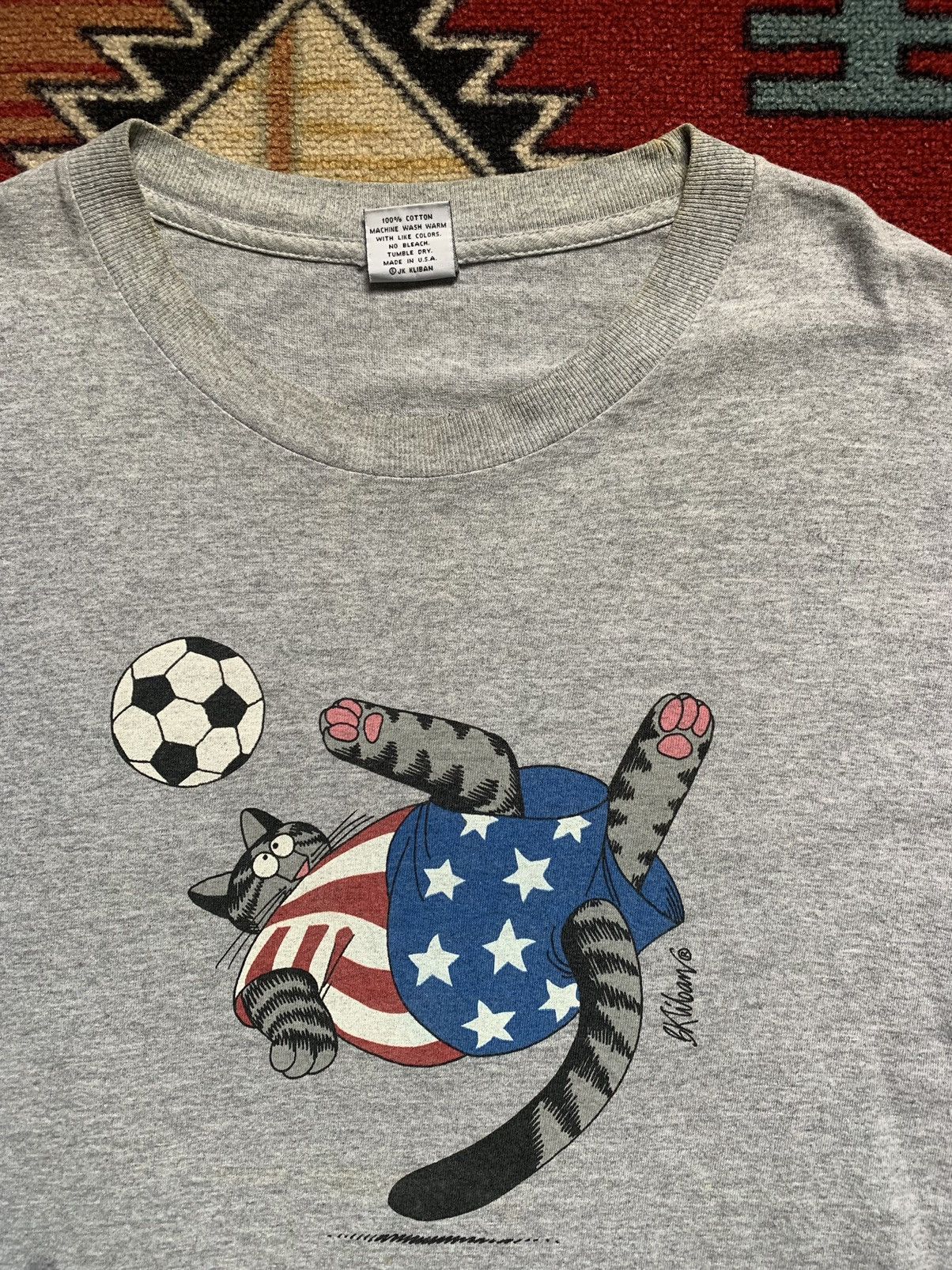 Vintage Hawai BKliban Cat 1990 Soccer Size US L / EU 52-54 / 3 - 8 Thumbnail