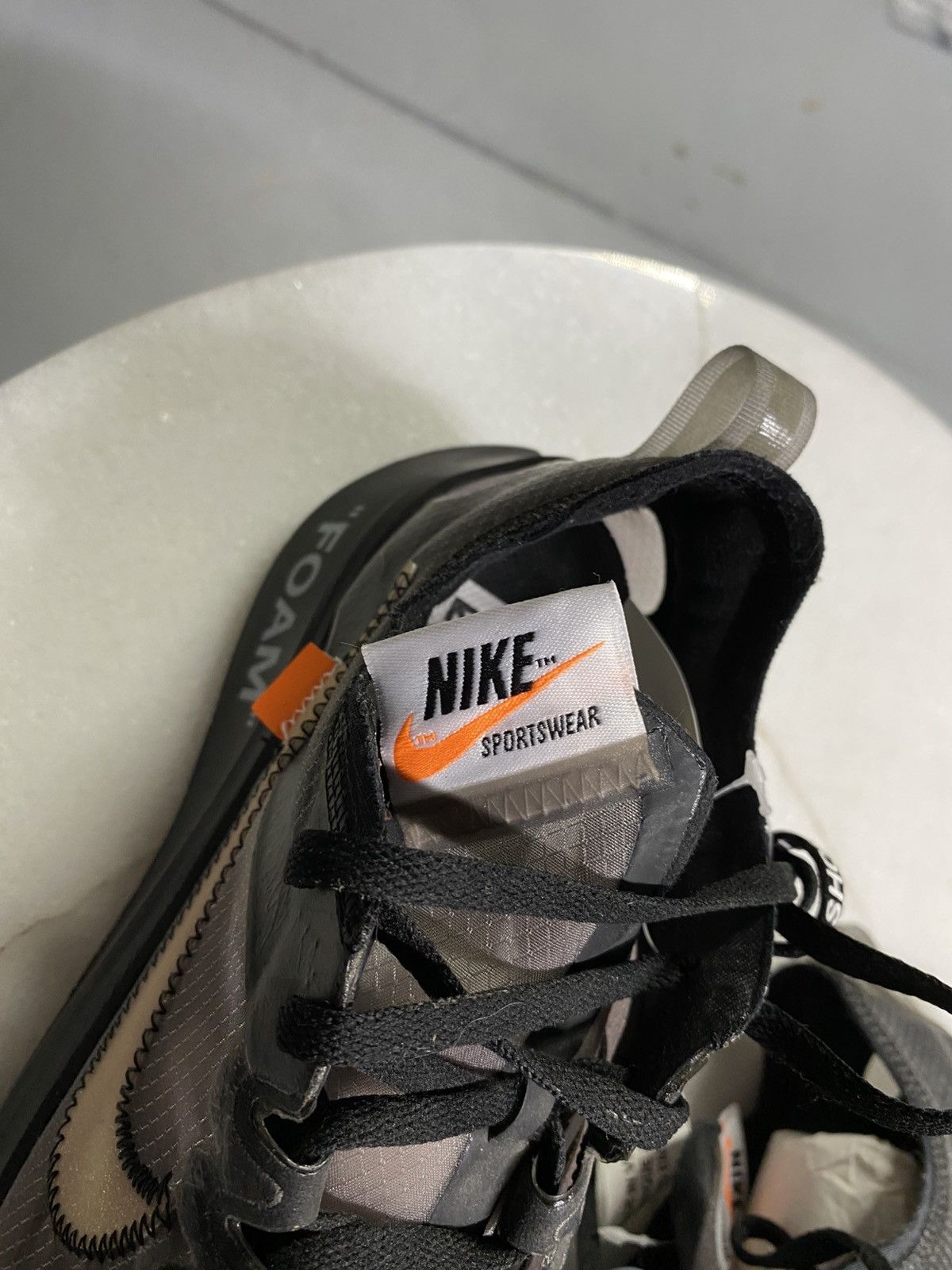 Other Off-White Nike Zoom Fly Black Mens Sneakers Size 8 Size US 8 / EU 41 - 4 Thumbnail