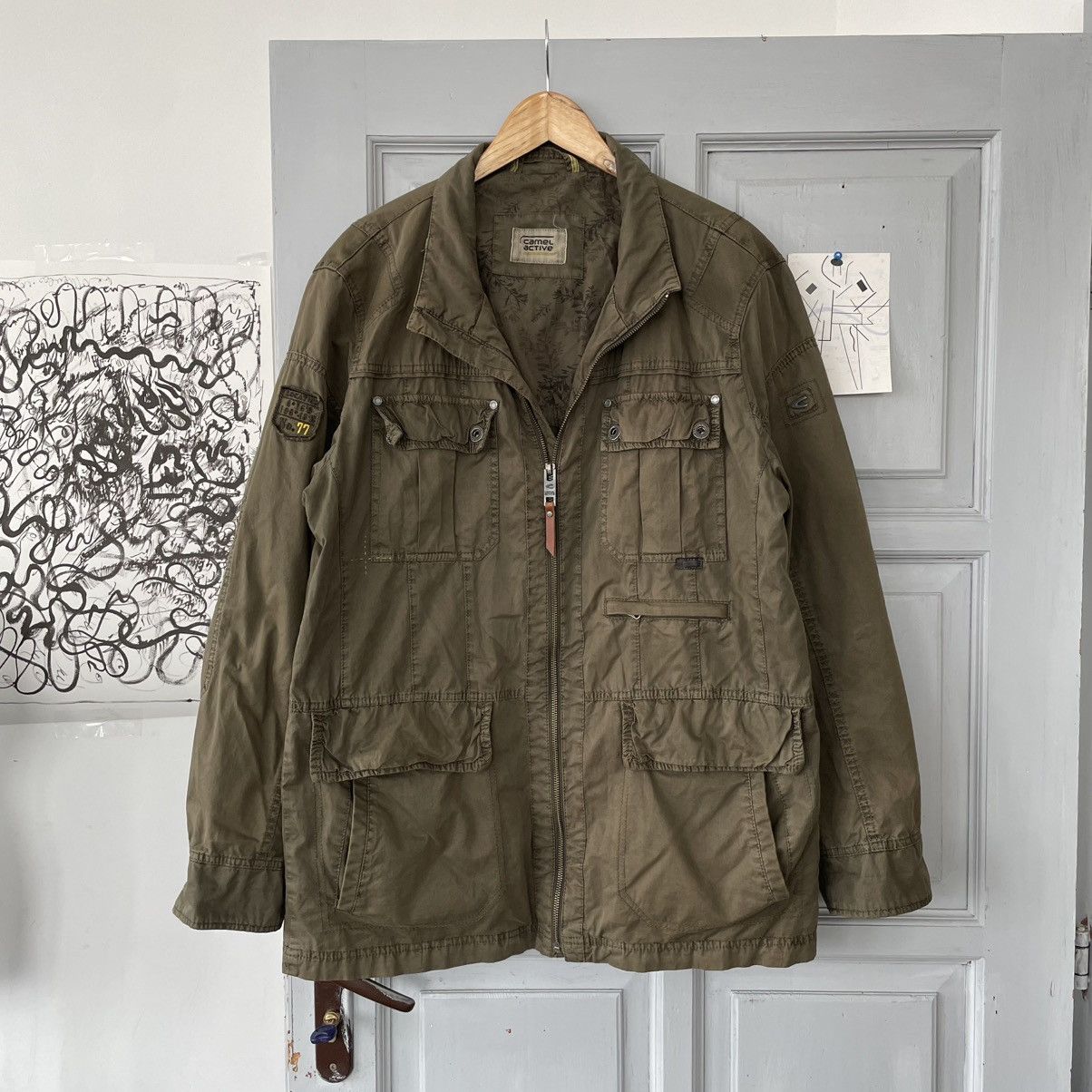 Vintage × camel active Vintage Camel Active Parka Cargo bondage zipper Jacket y2k Size US L / EU 52-54 / 3 - 3 Thumbnail
