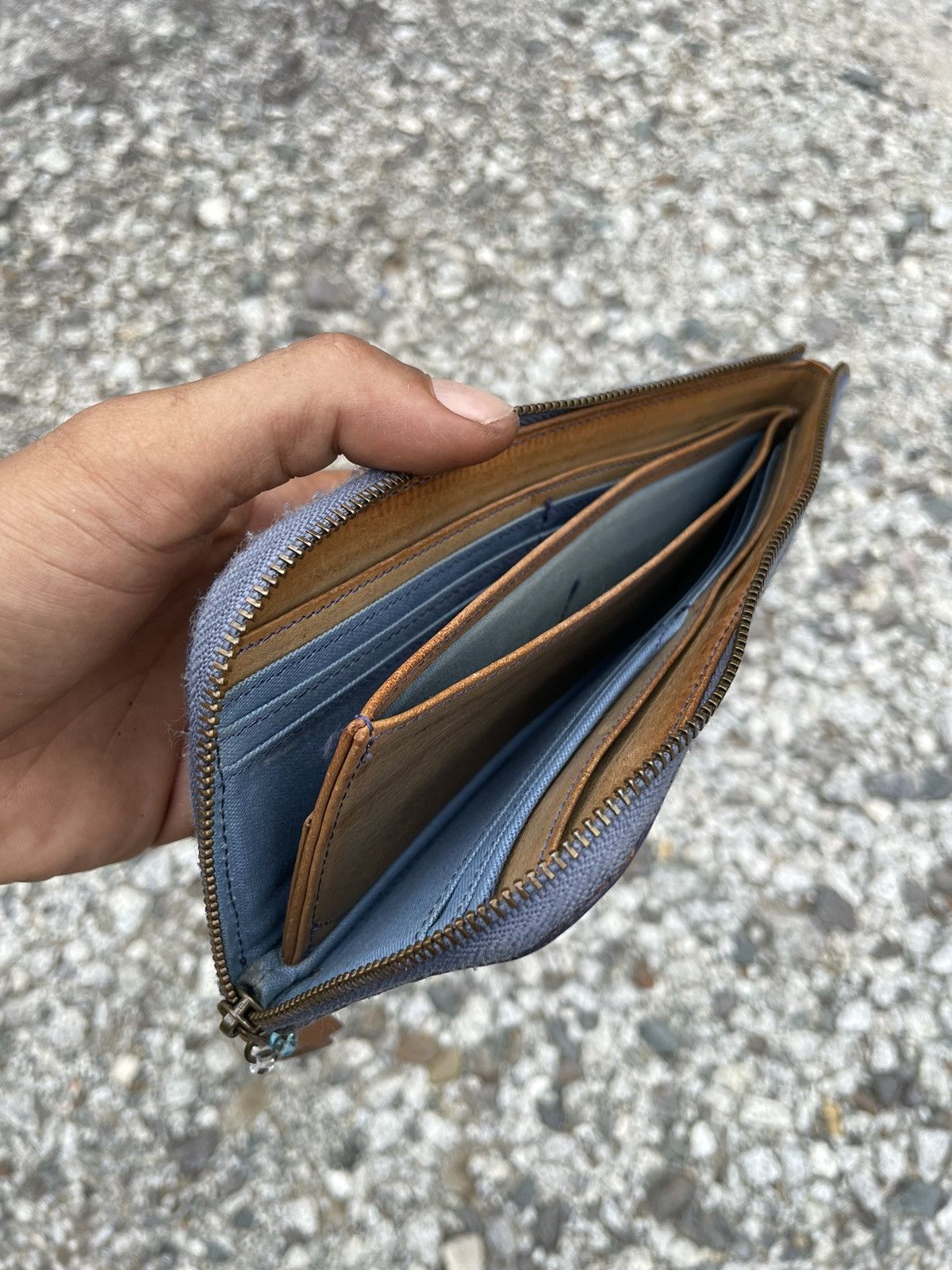 Handmade × Japanese Brand × Leather Japanese Handmade Leather Long Wallet Size ONE SIZE - 9 Thumbnail