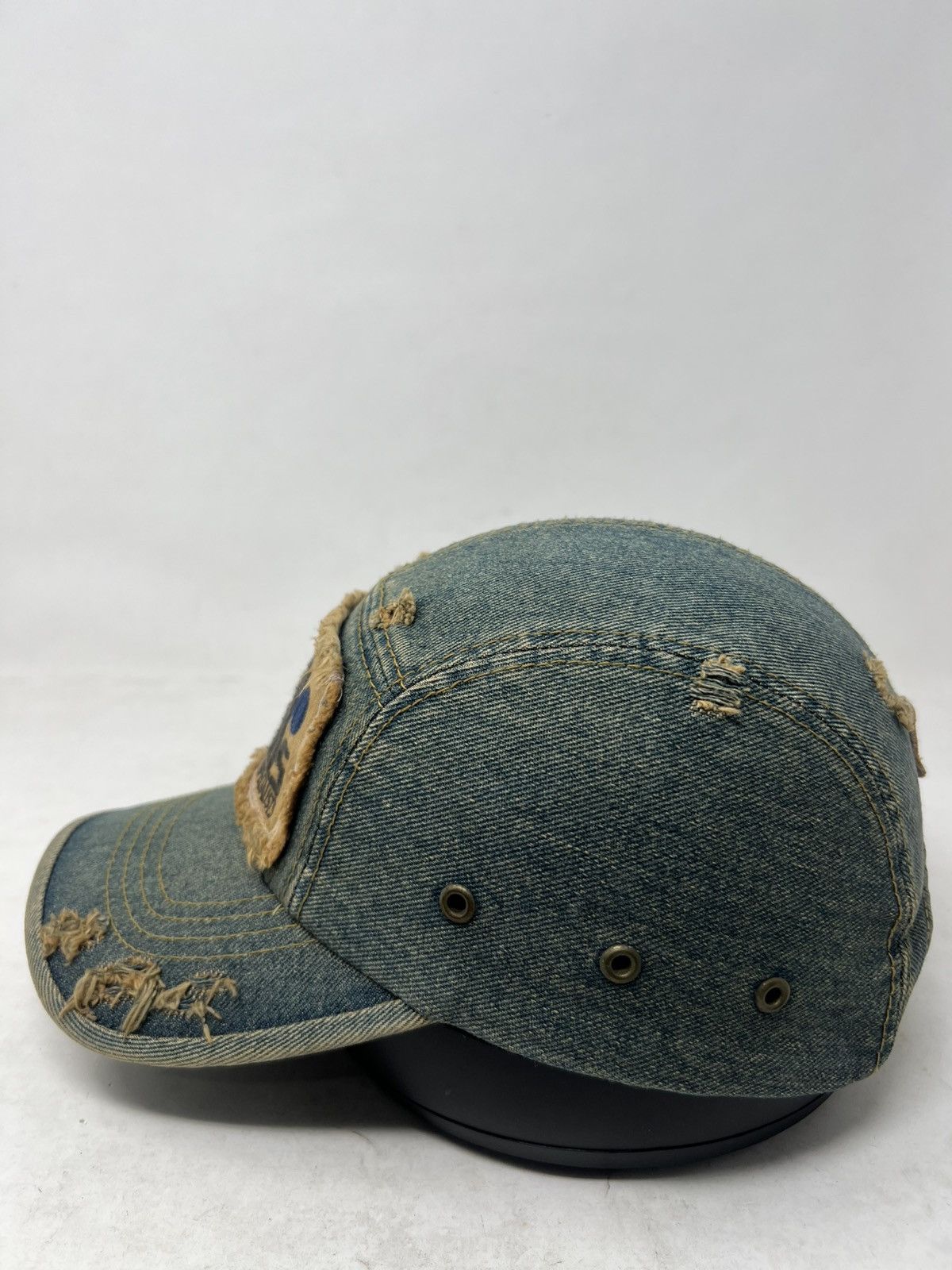 If Six Was Nine Distressed Rocky Rentals Denim Hat Cap Size 26 - 2 Thumbnail