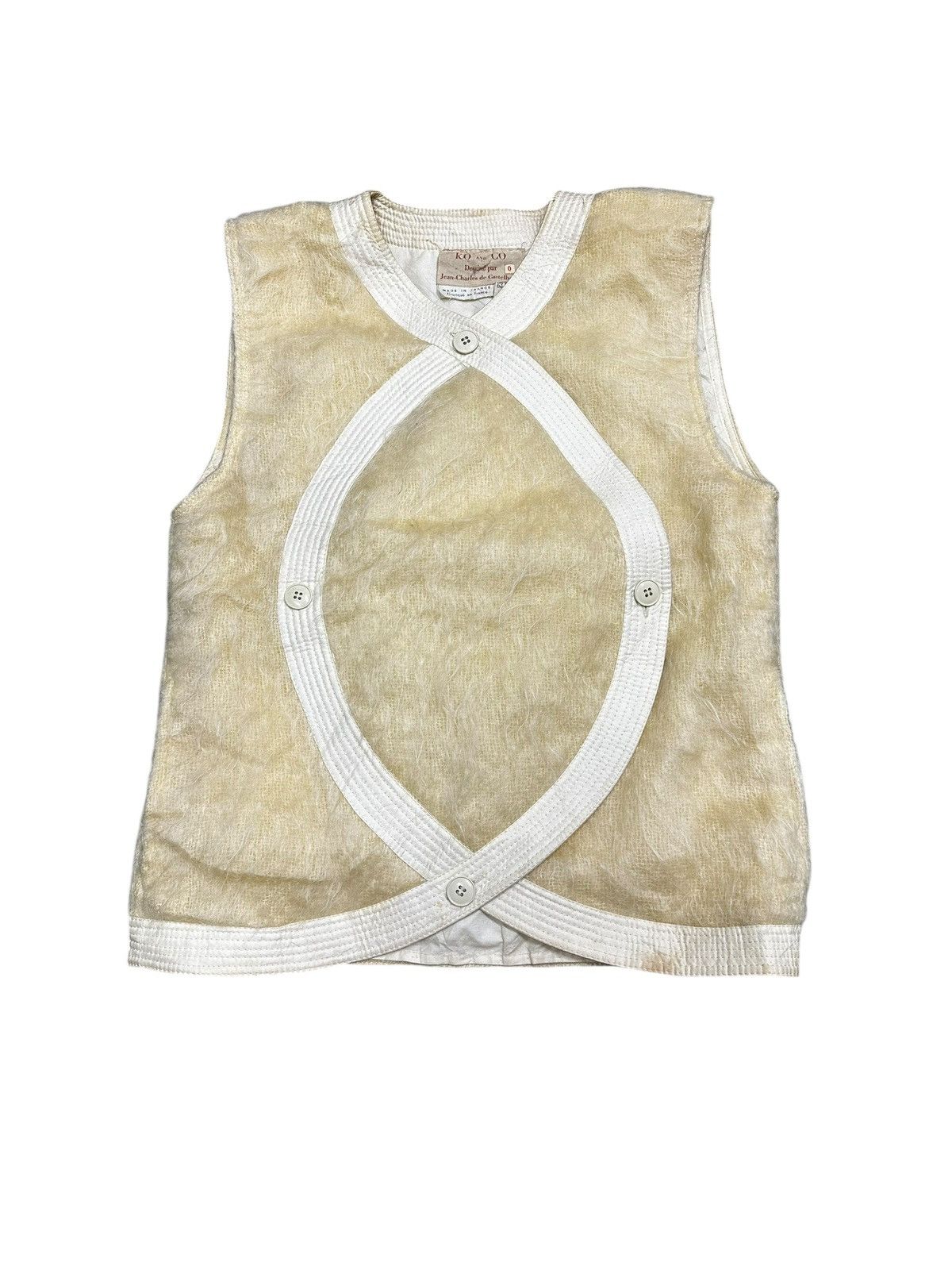 Jean Charles De Castelbajac Vintage 80s Jean-Charles De Castelbajac Fur Vest Size US S / EU 44-46 / 1 - 1 Thumbnail