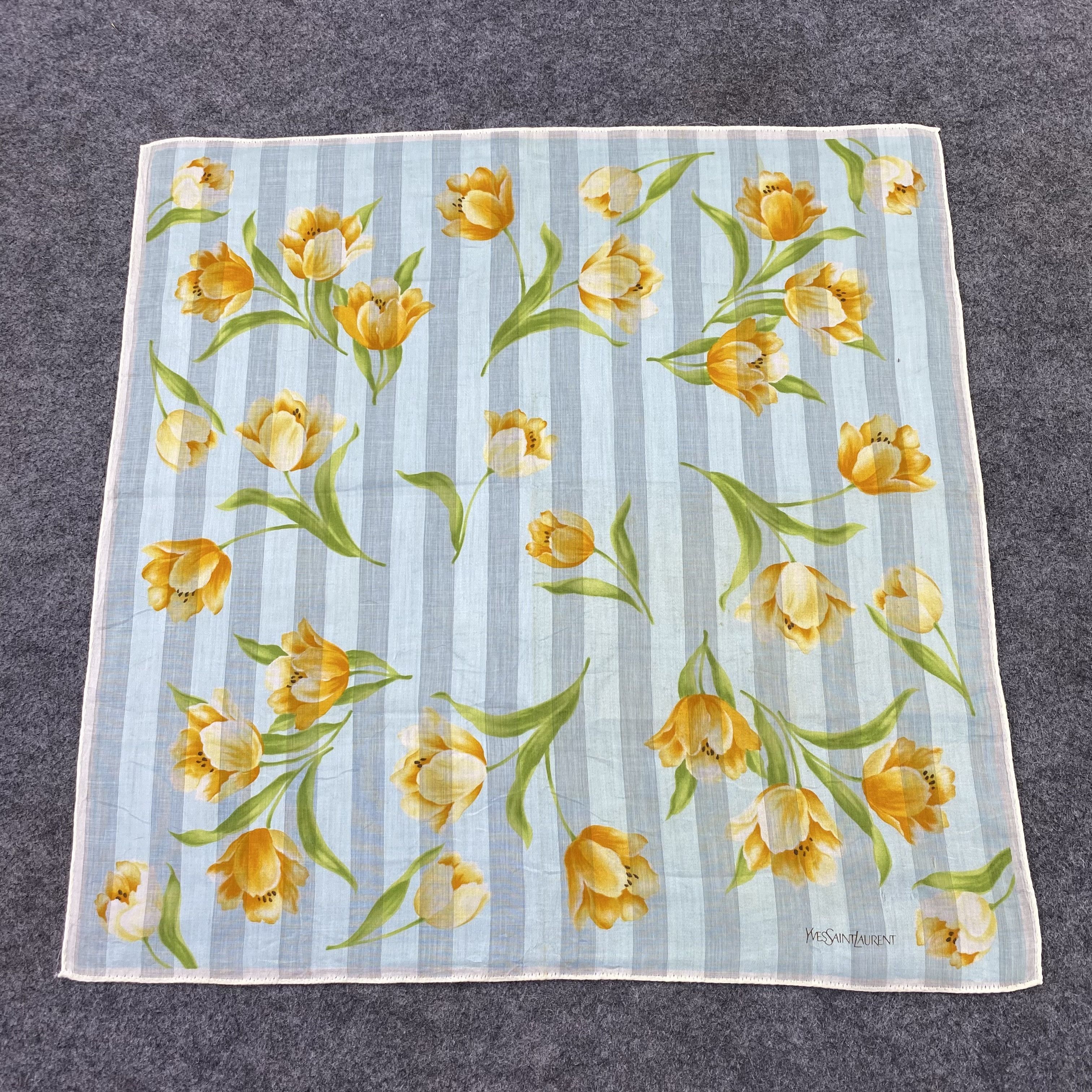 Designer Yves Saint Laurent Handkerchief / Bandana /Neckerchief-B1183 Size ONE SIZE - 3 Thumbnail