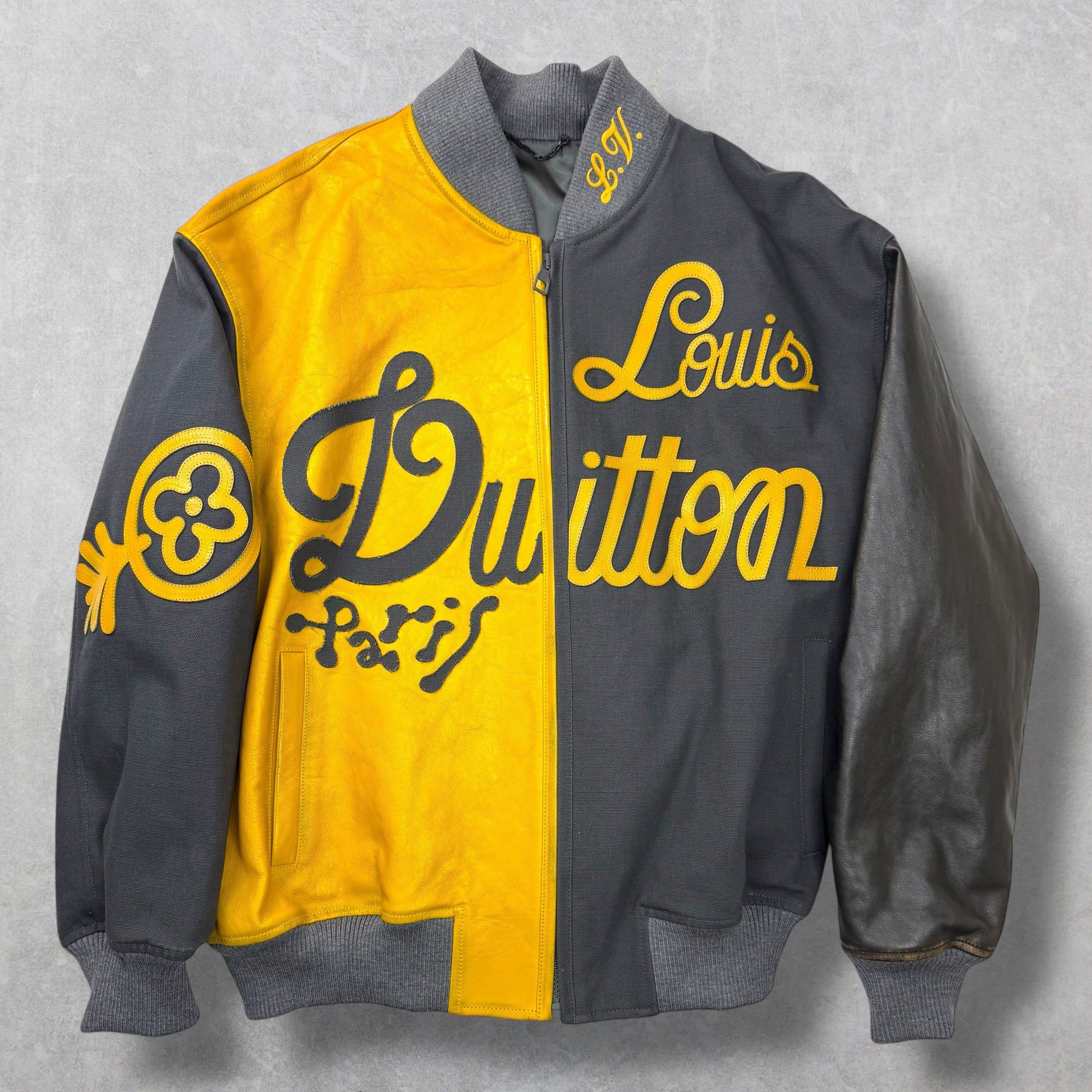 Louis Vuitton Louis Vuitton Canvas Leather Bomber Marigold Jacket 50 (L) Size US L / EU 52-54 / 3 - 1 Thumbnail