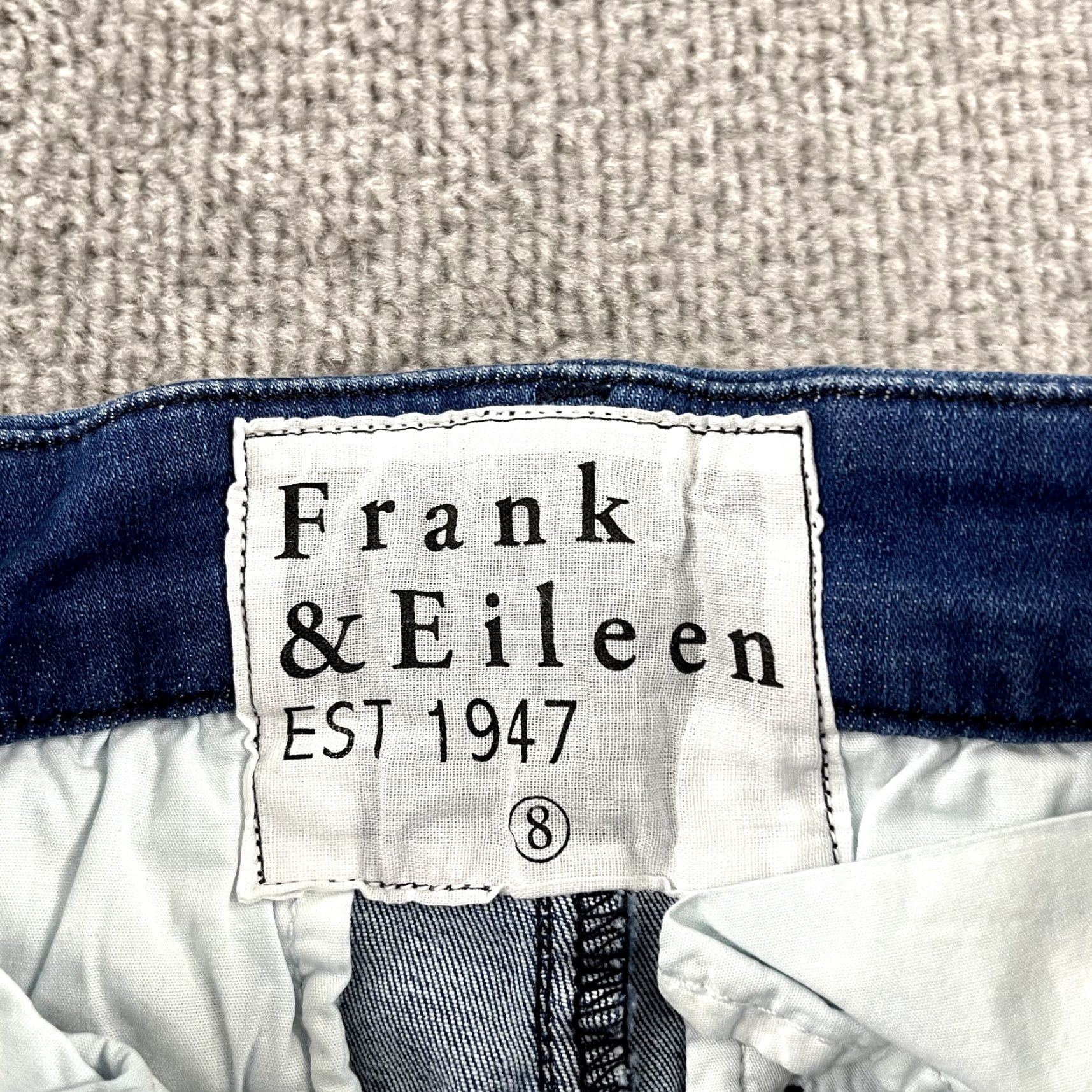 Frank & Eileen FRANK & EILEEN Jeans Womens 8 Wicklow Denim Stretch Raw Edge Cropped 5-Pocket Blue Size 30" / US 8 / IT 44 - 2 Thumbnail