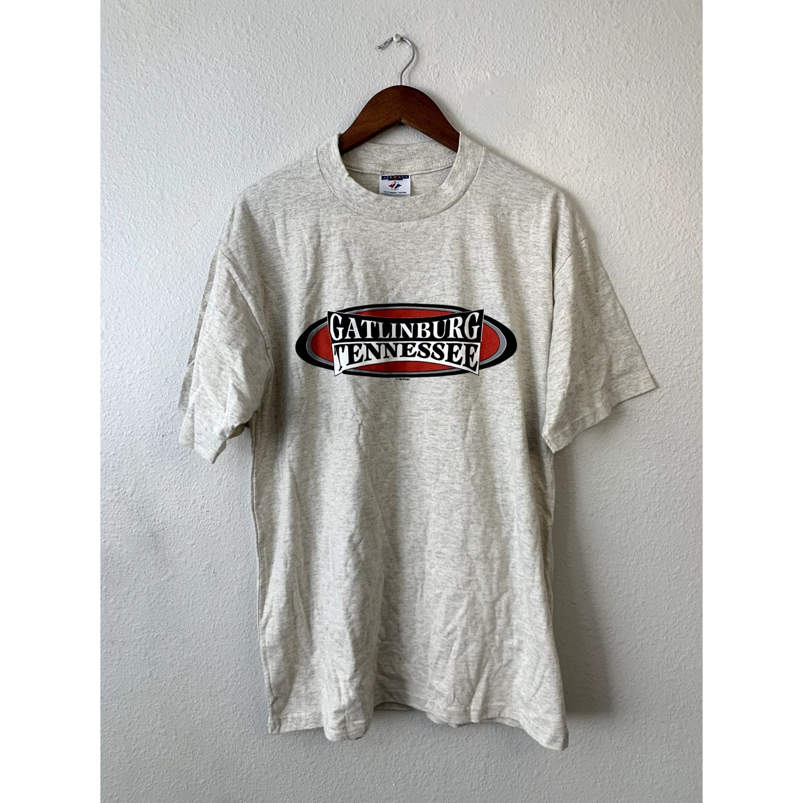 Jerzees Vintage Gatlinburg Shirt Tennessee Tee T-Shirt 1997 90s L Size US L / EU 52-54 / 3 - 1 Thumbnail