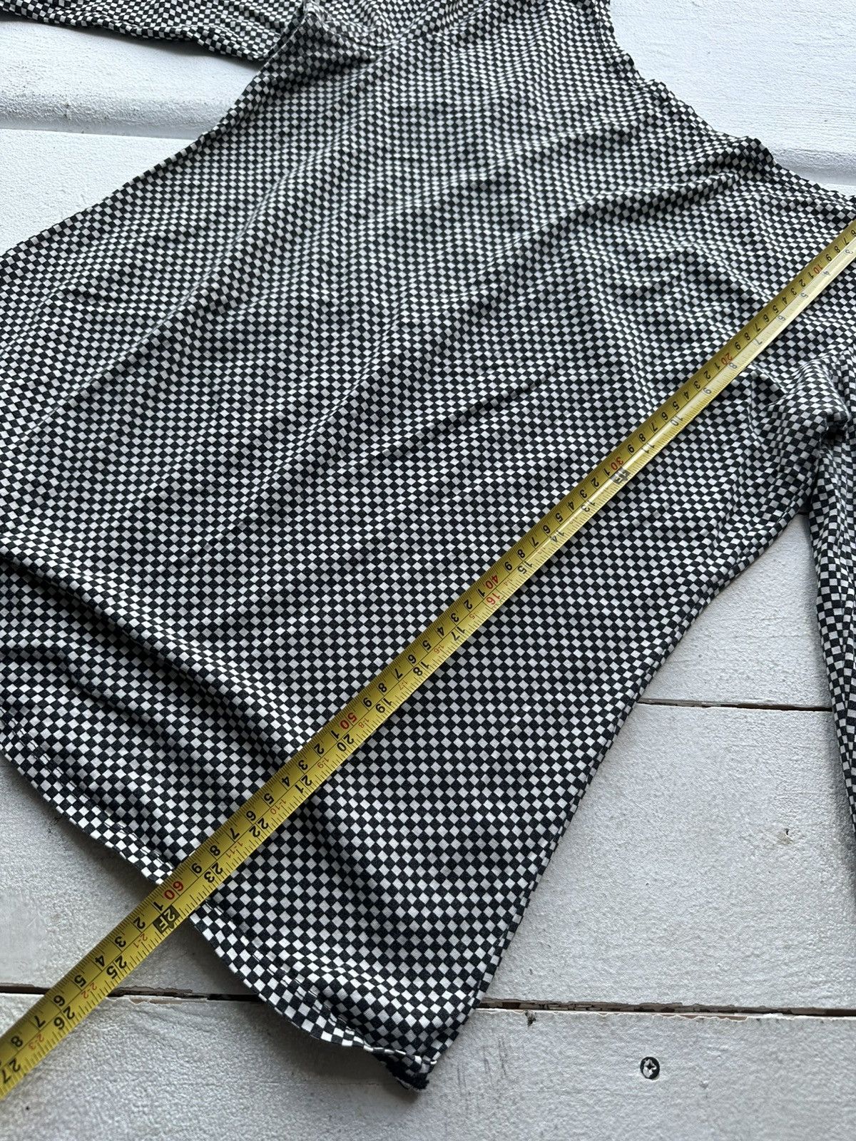 Gudrun Sjoden 🚨GUDRUN SJODEN CHECK BLACK WHITE OPIUM LUXURY LONGSLEEVE Size M / US 6-8 / IT 42-44 - 14 Thumbnail