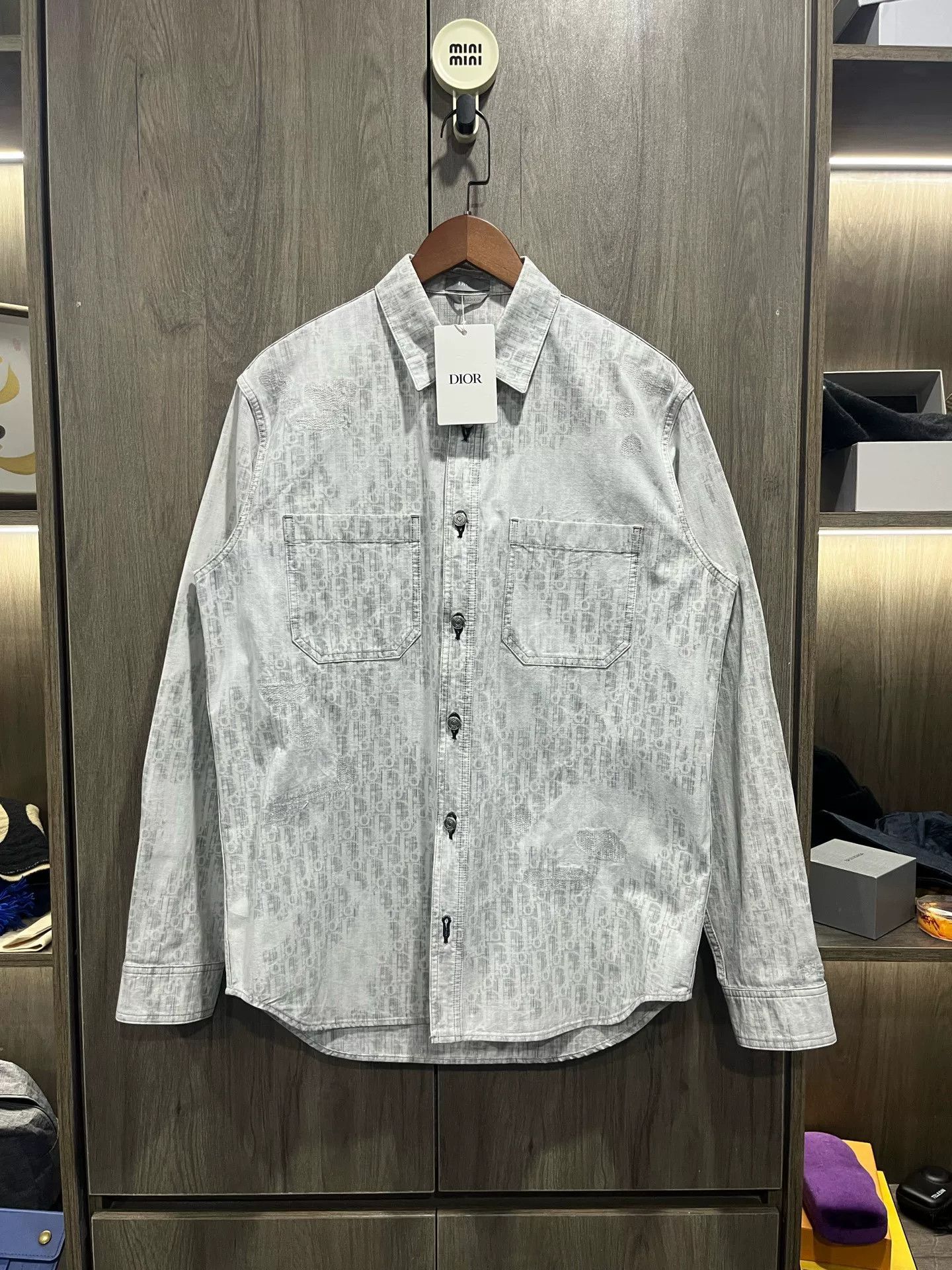 Dior Dior Monogram Distressed Shirt Size S / US 4 / IT 40 - 1 Thumbnail