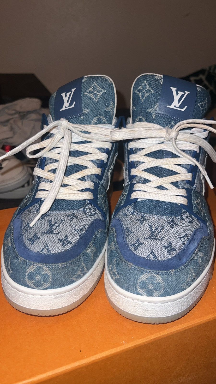 Designer × Louis Vuitton Louis Vuitton trainer monogram denim Size US 10 / EU 43 - 4 Thumbnail