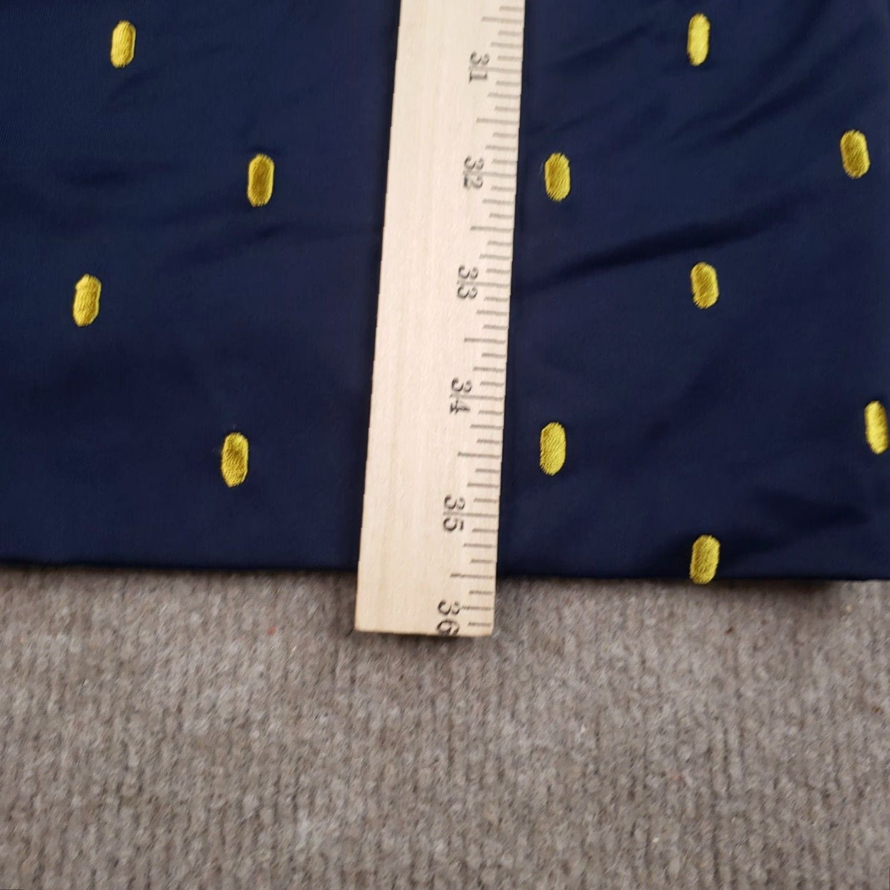 Vintage Gretchen Scott Rocket Girl Sheath Dress Womens M Blue Polka Dot Embroidered 3/4 Sleeve Knee Length Round Neck Pullover Size M / US 6-8 / IT 42-44 - 6 Thumbnail
