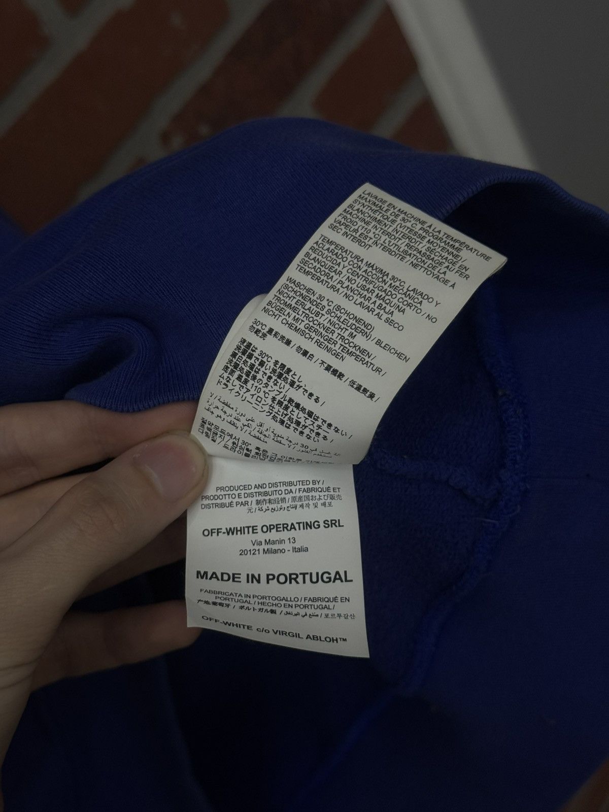 Off-White Off White Pullover Blue Stones Hoodie Size XL RARE Size US XL / EU 56 / 4 - 15 Thumbnail