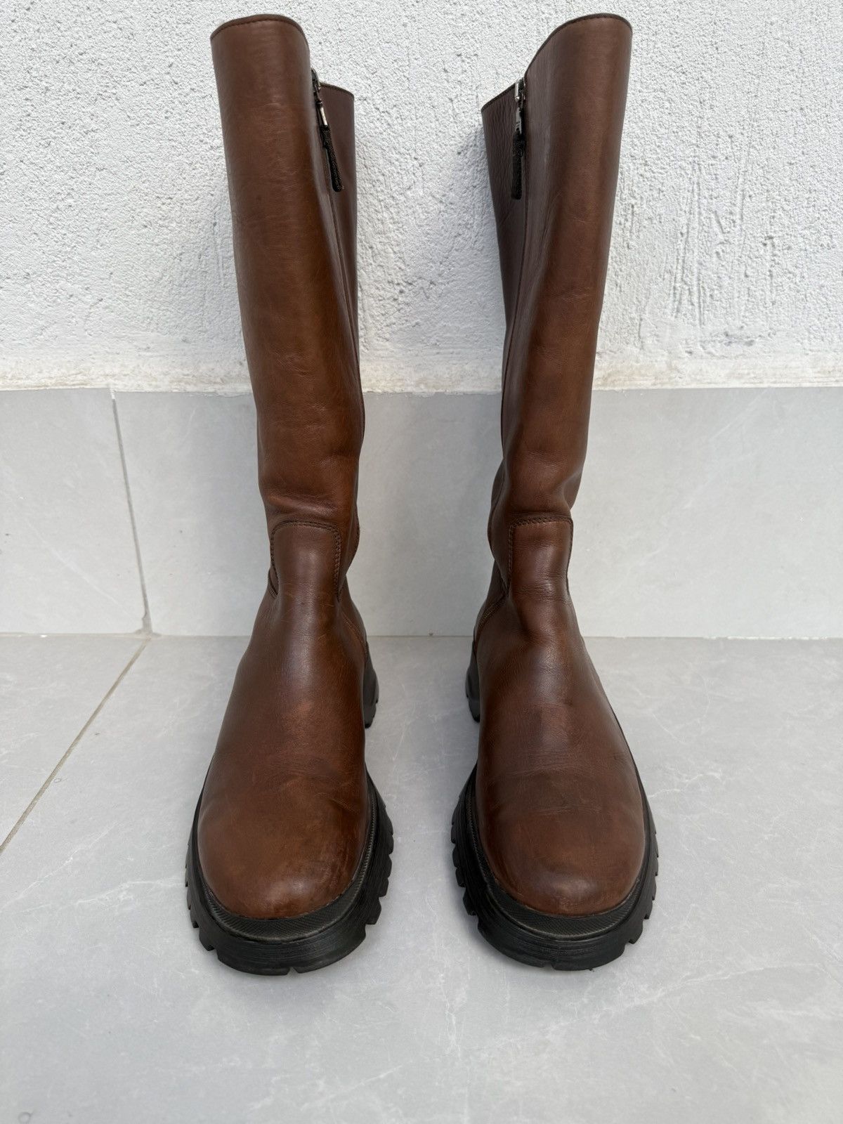 Prada ❤️🔥Rare lug sole boots Size US 8 / IT 38 - 6 Thumbnail