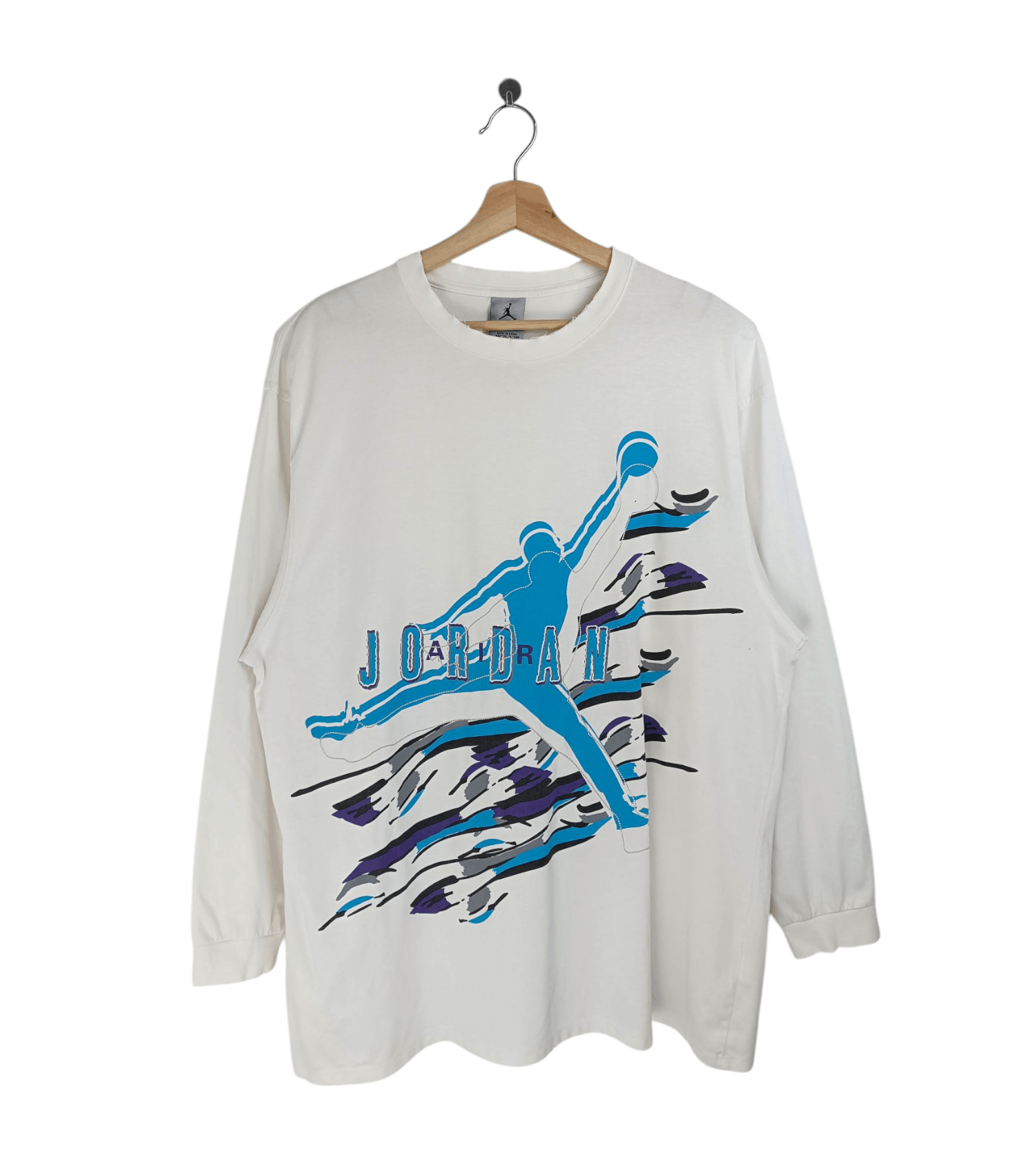 Jordan Brand VINTAGE AIR JORDAN DISTRESSED BIG LOGO JUMPMAN NIKE TEE Size US L / EU 52-54 / 3 - 1 Thumbnail