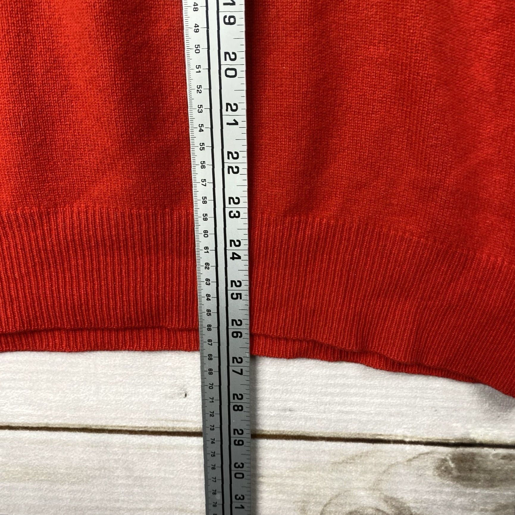 Lands' End VINTAGE Lands' End Sweater Mens L Red Cashmere Wool V Neck Pullover Classic 90s Y2K Mens Size US L / EU 52-54 / 3 - 5 Thumbnail