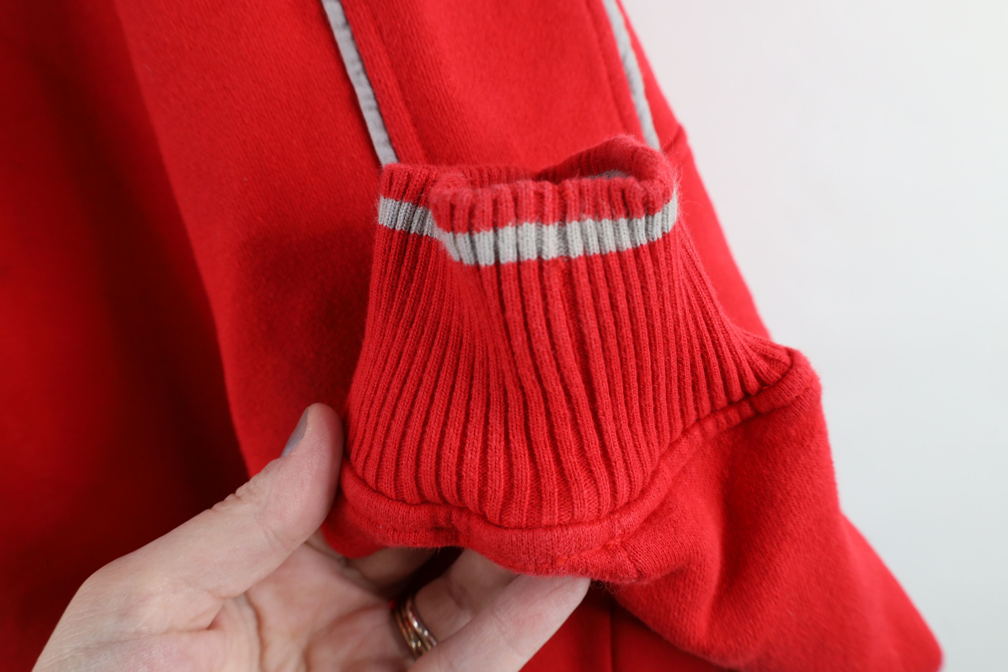 Nike × Vintage Vintage Nike Swoosh Ohio State University Sweatshirt Red Size US XL / EU 56 / 4 - 5 Thumbnail