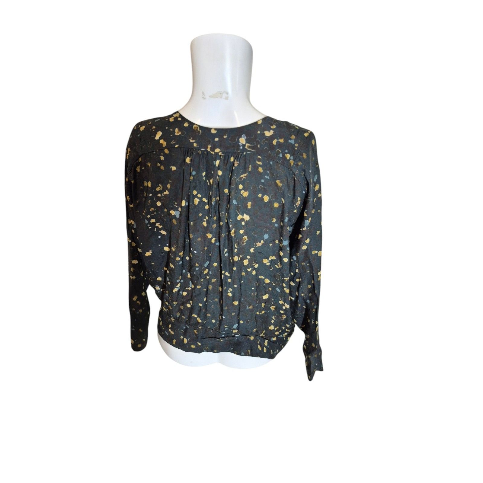 HUMANOID Humanoid Mandy Top Italian Fabric Faux Wrap Pleated V Neck T Size S / US 4 / IT 40 - 7 Thumbnail