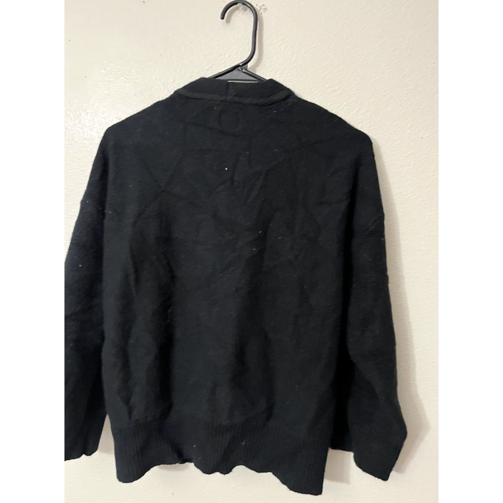 Gap VINTAGE Gap Women’s Cardigan Sweater Open Front Casual Short Sleeve Petite Black Knit 90s City Style Size S / US 4 / IT 40 - 4 Thumbnail