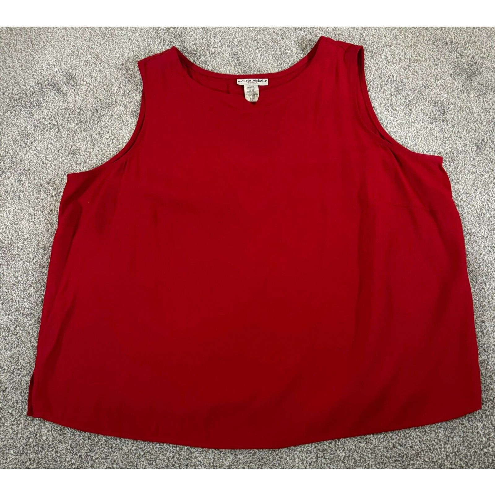 Other Michele Michelle Tank Top Womens Plus 2X Vintage 80s 90s Size XXL / US 16-18 / IT 52-54 - 1 Thumbnail