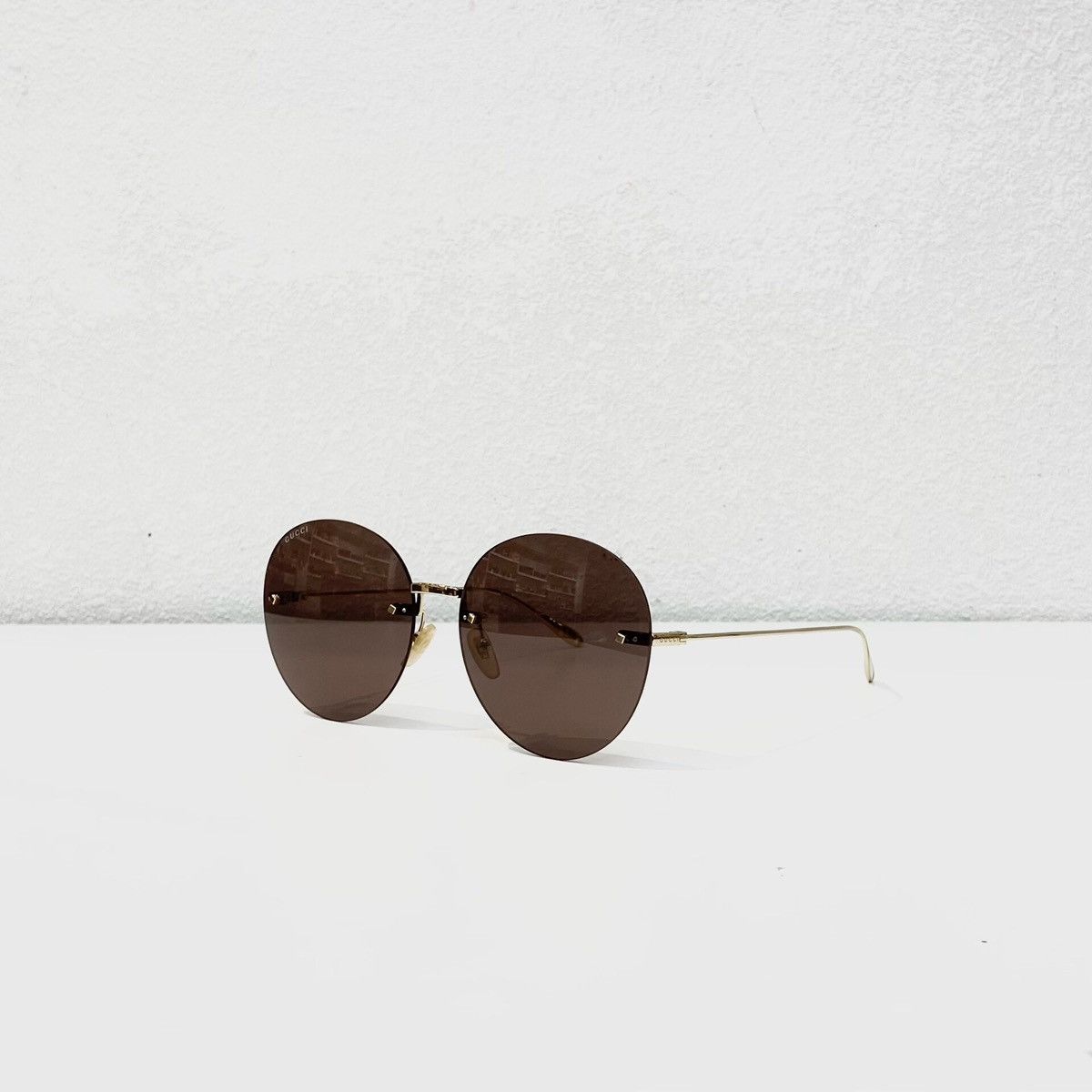 Gucci Gucci GG1149S round rimless women's sunglasses Size ONE SIZE - 3 Thumbnail