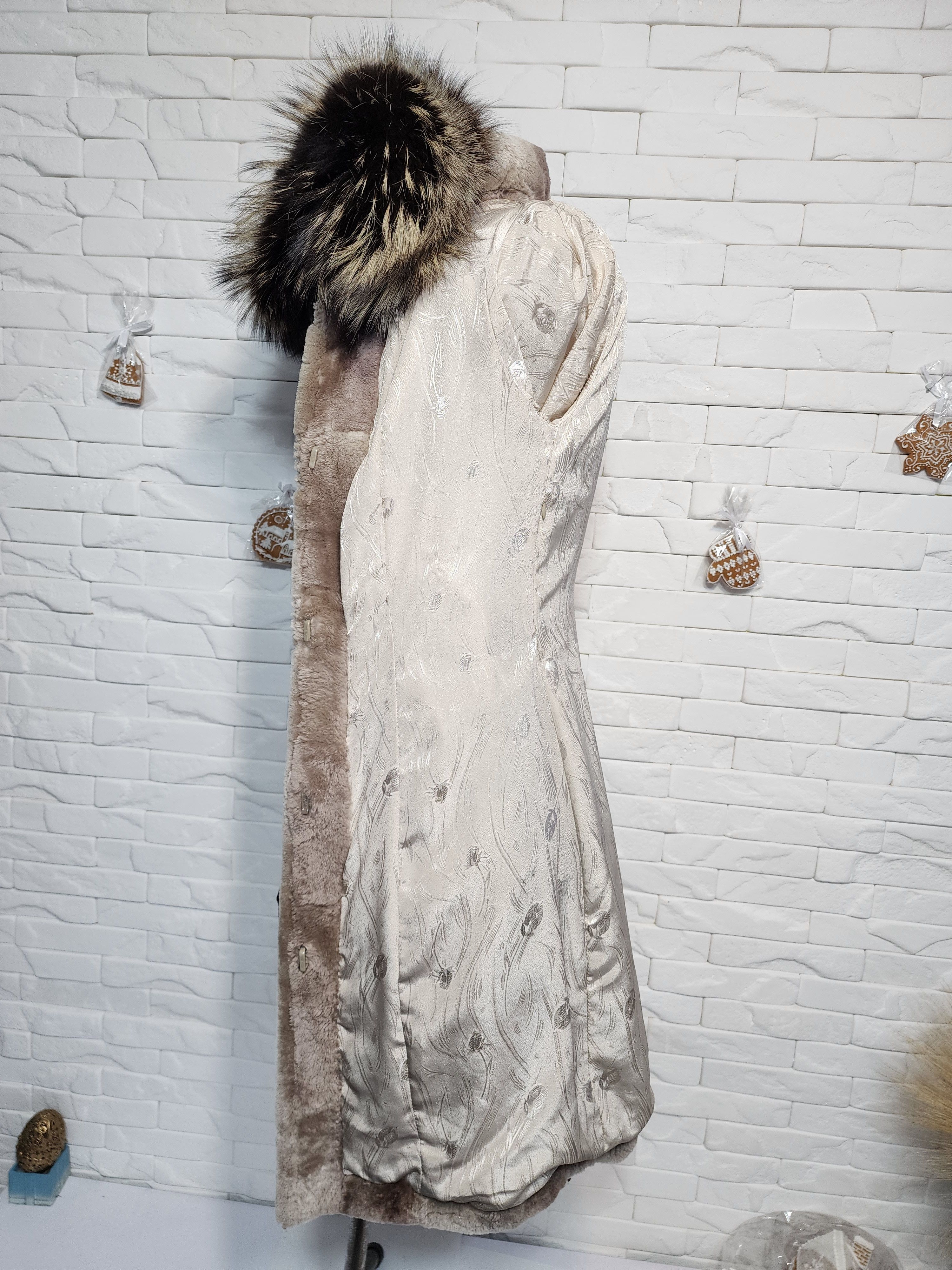 Furla Light Brown Sheepskin Coat: Women's Fur Belted Winter Coat Size S / US 4 / IT 40 - 9 Thumbnail
