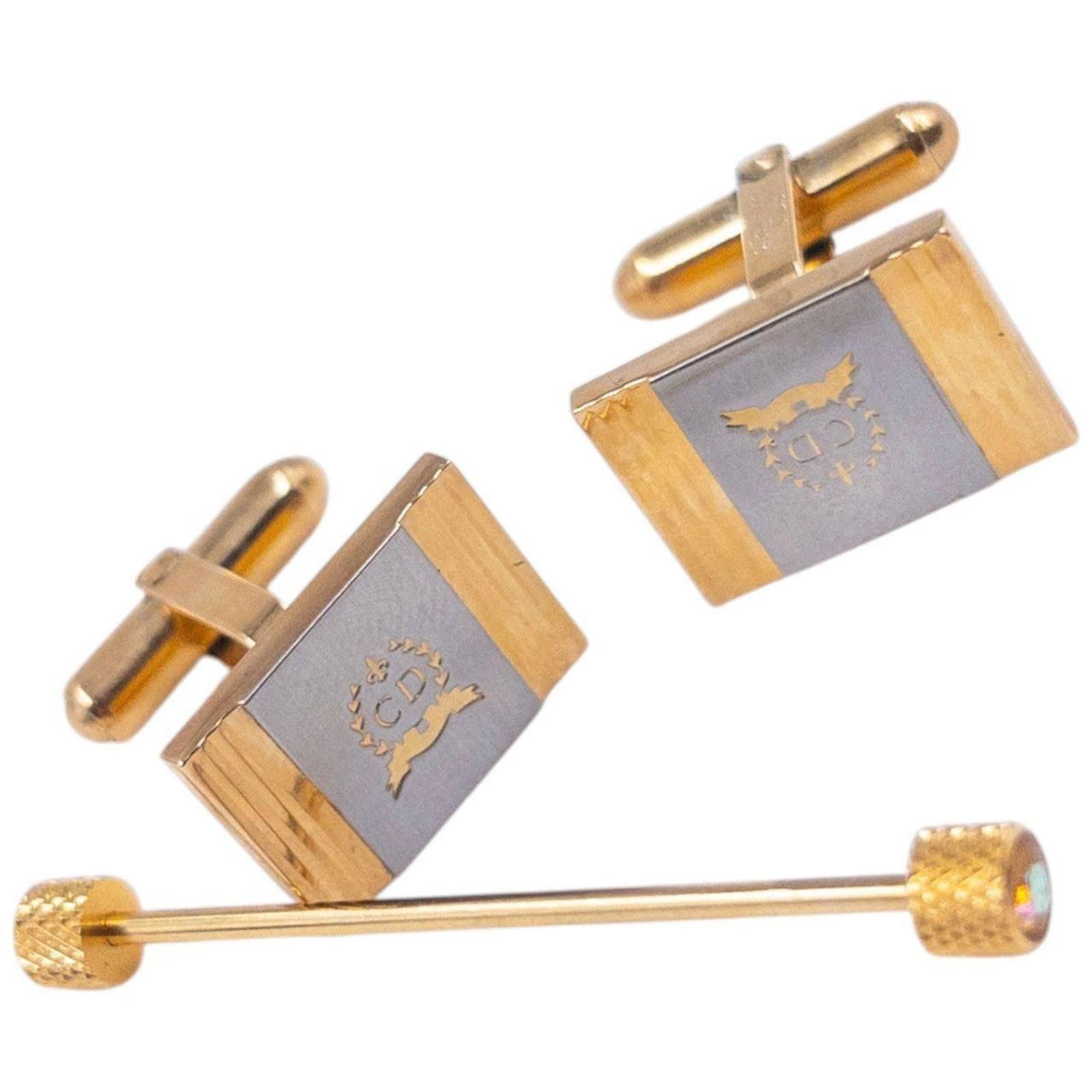 Christian Dior Monsieur Vintage Dior Cuff Links & Tie Pin Set Size ONE SIZE - 5 Thumbnail