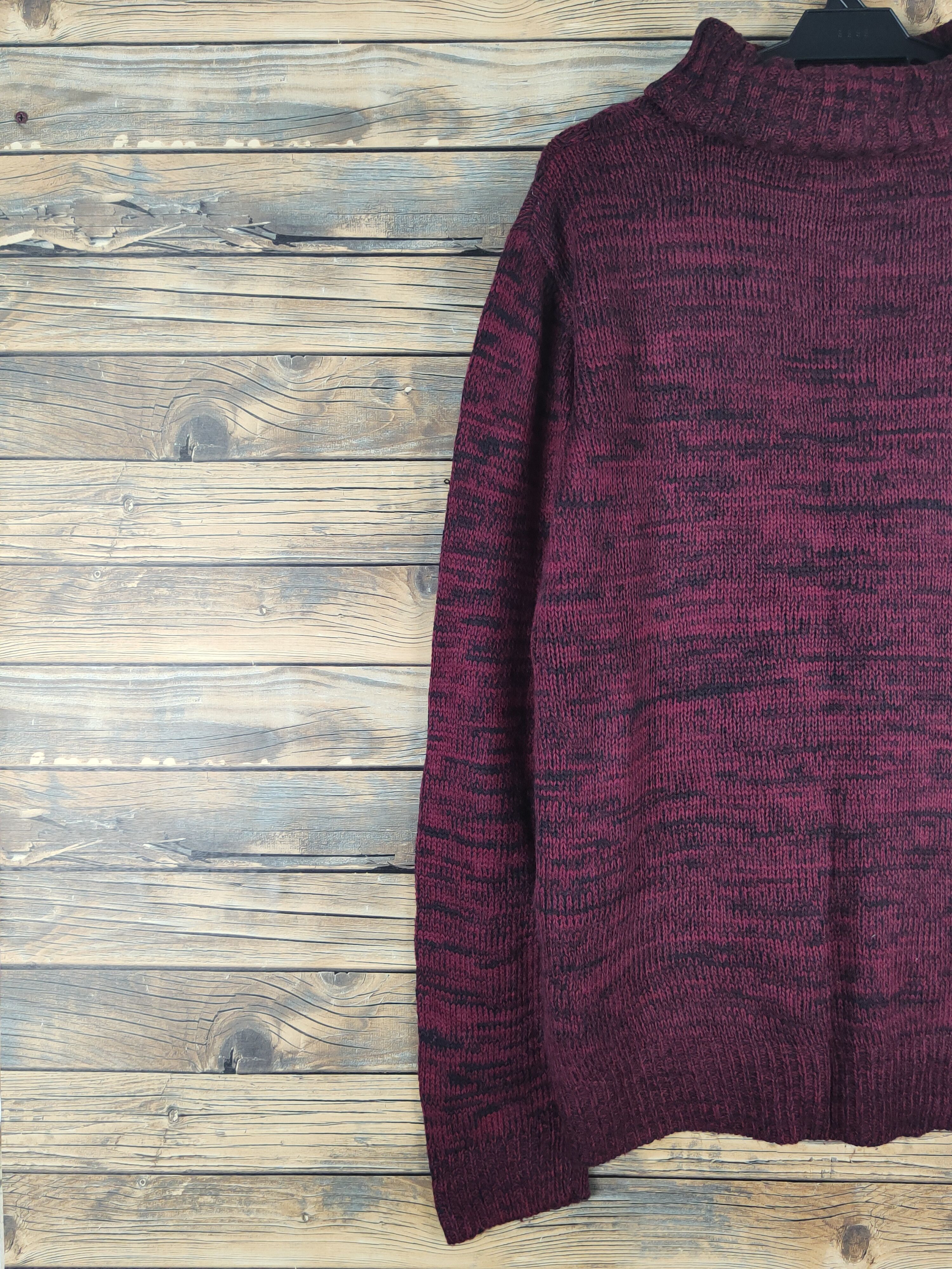 Japanese Brand Jill Blaze Maroon Knitwear Sweatshirts #W1093 Size US L / EU 52-54 / 3 - 8 Thumbnail