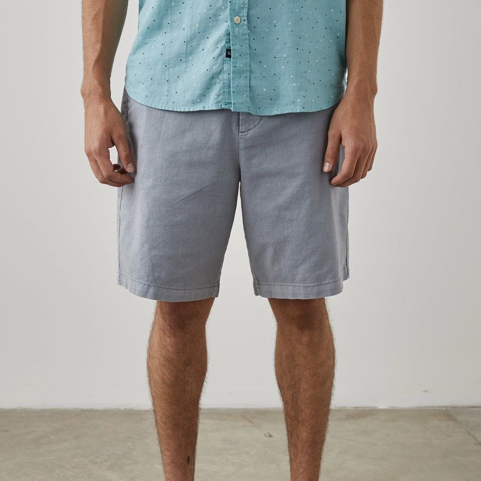 Designer × Rails Rails Men’s Boden Shorts in Gravel Grey Linen Blend Size US 36 / EU 52 - 2 Thumbnail