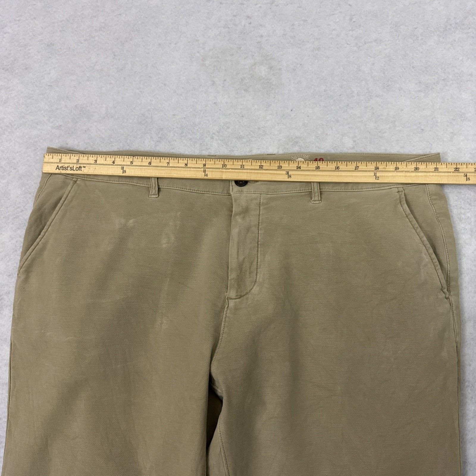 Faherty Faherty Pants Mens 40 Khaki Coastline Chino Stretch Golf Size US 40 / EU 56 - 4 Thumbnail
