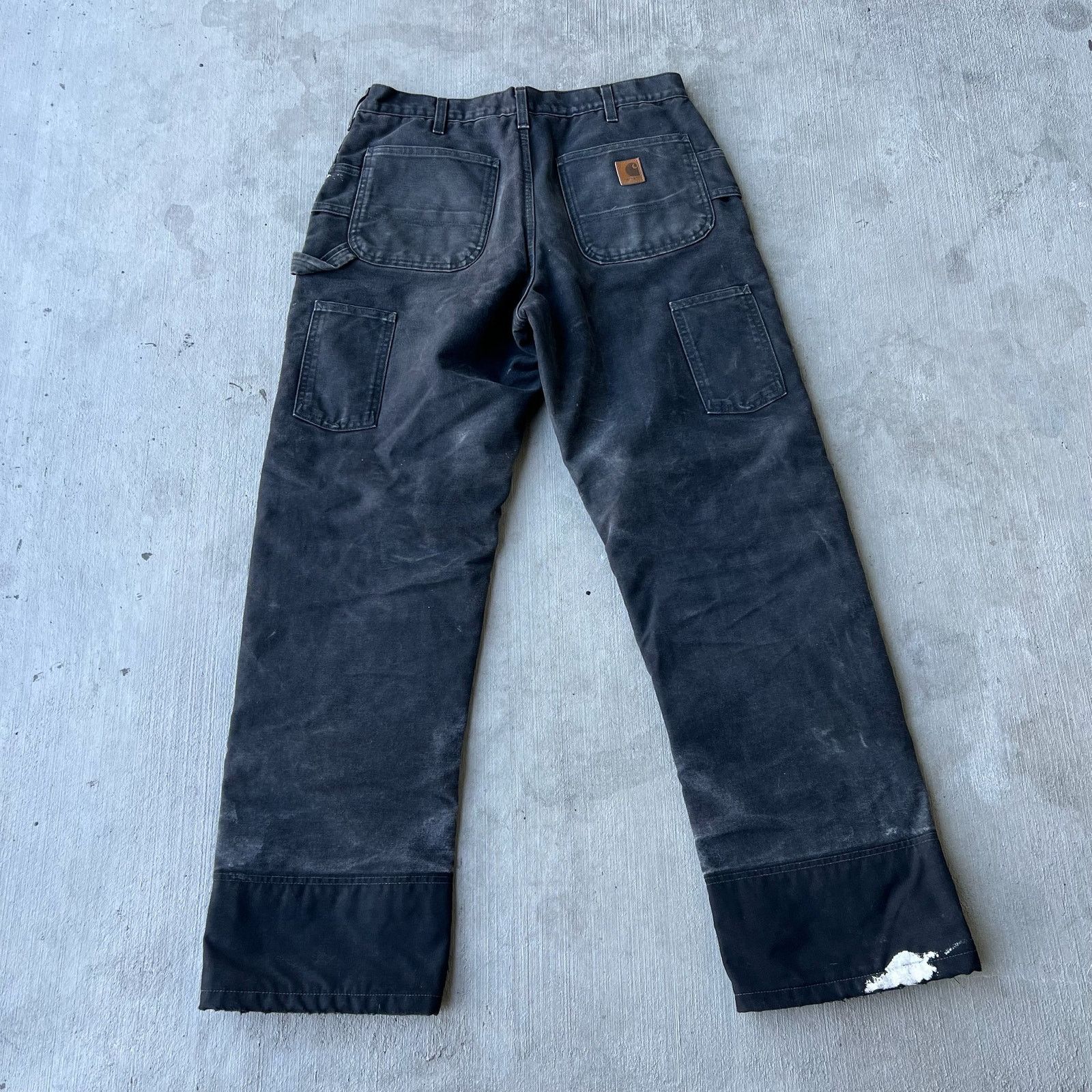 Carhartt × Vintage Carhartt black insulated double knee work carpenter pants Size US 34 / EU 50 - 4 Thumbnail