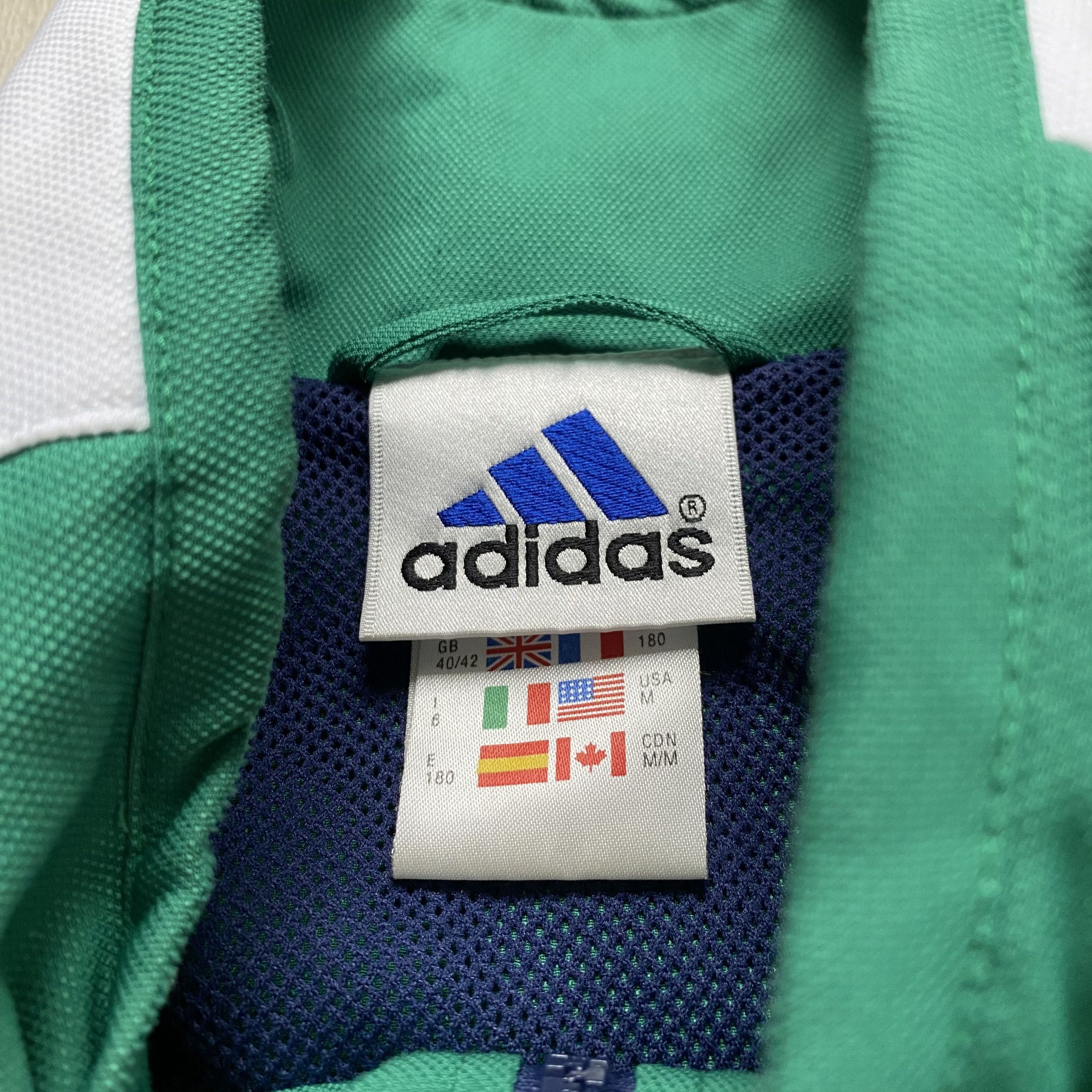 Adidas Vintage 90s Adidas Nylon track jacket Windbreaker Boxy fit Size US L / EU 52-54 / 3 - 7 Thumbnail
