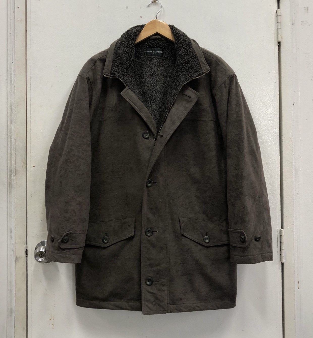 Gianni Valentino Gianni Valentino Limited Velvet Lined Fleece Coat Jacket Size US L / EU 52-54 / 3 - 8 Thumbnail