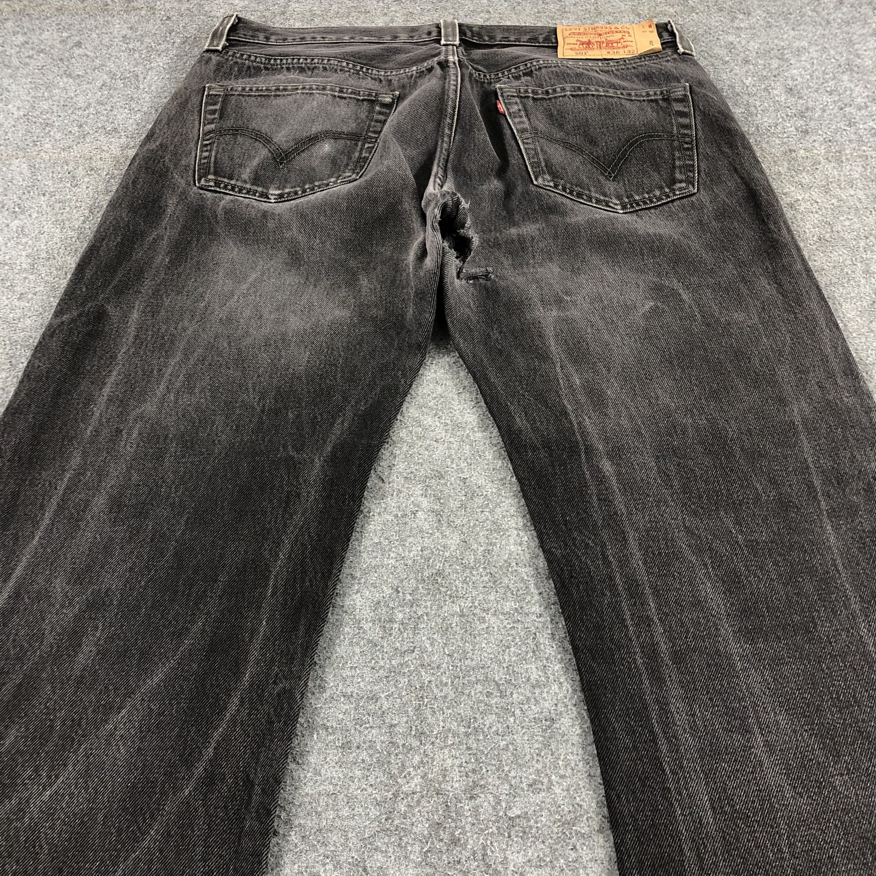 Levi's Vintage Distress Levis 501 Jeans-JM1502 Size US 36 / EU 52 - 4 Thumbnail