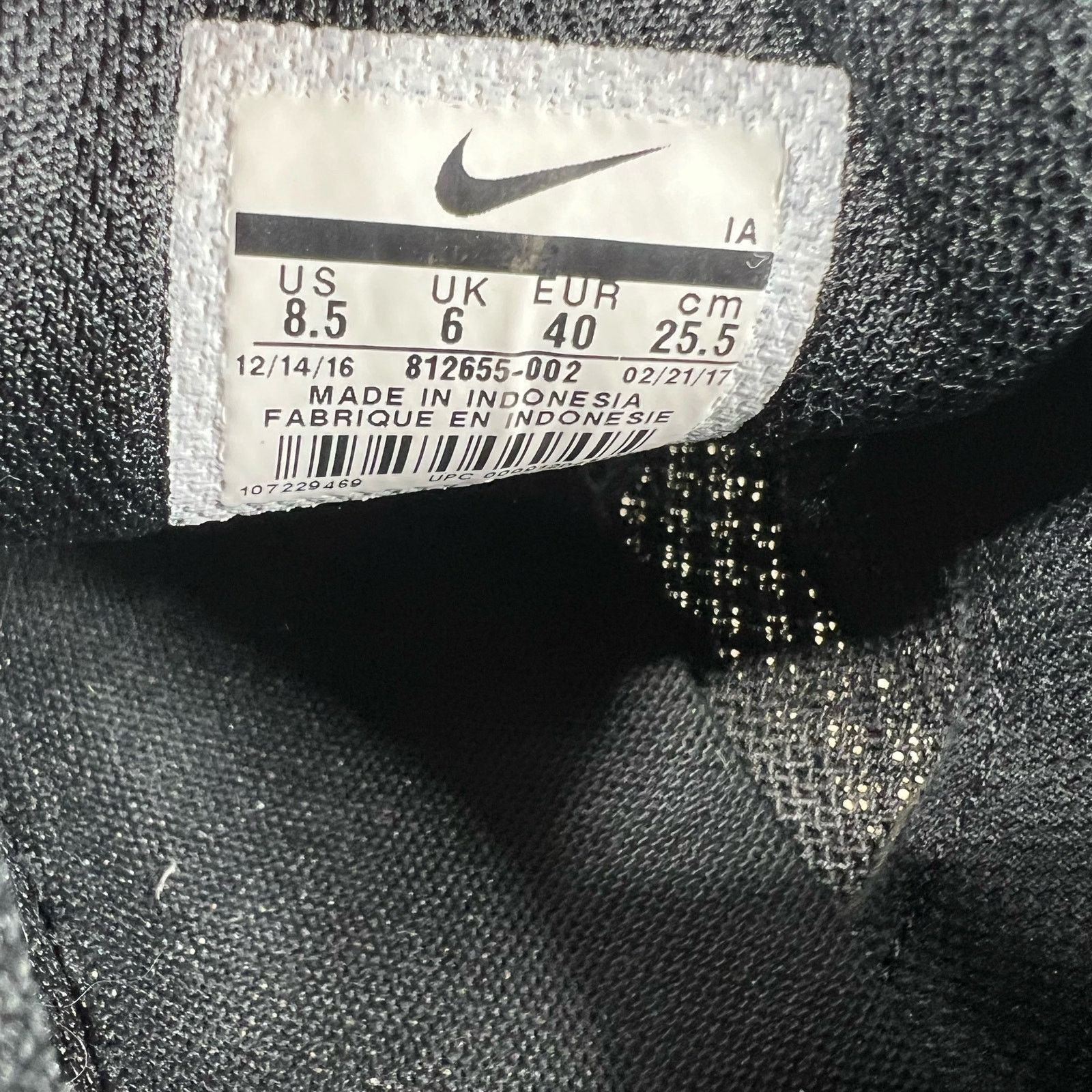 Nike Nine Tanjun triple black womens 8.5 Size US 8.5 / IT 38.5 - 8 Thumbnail