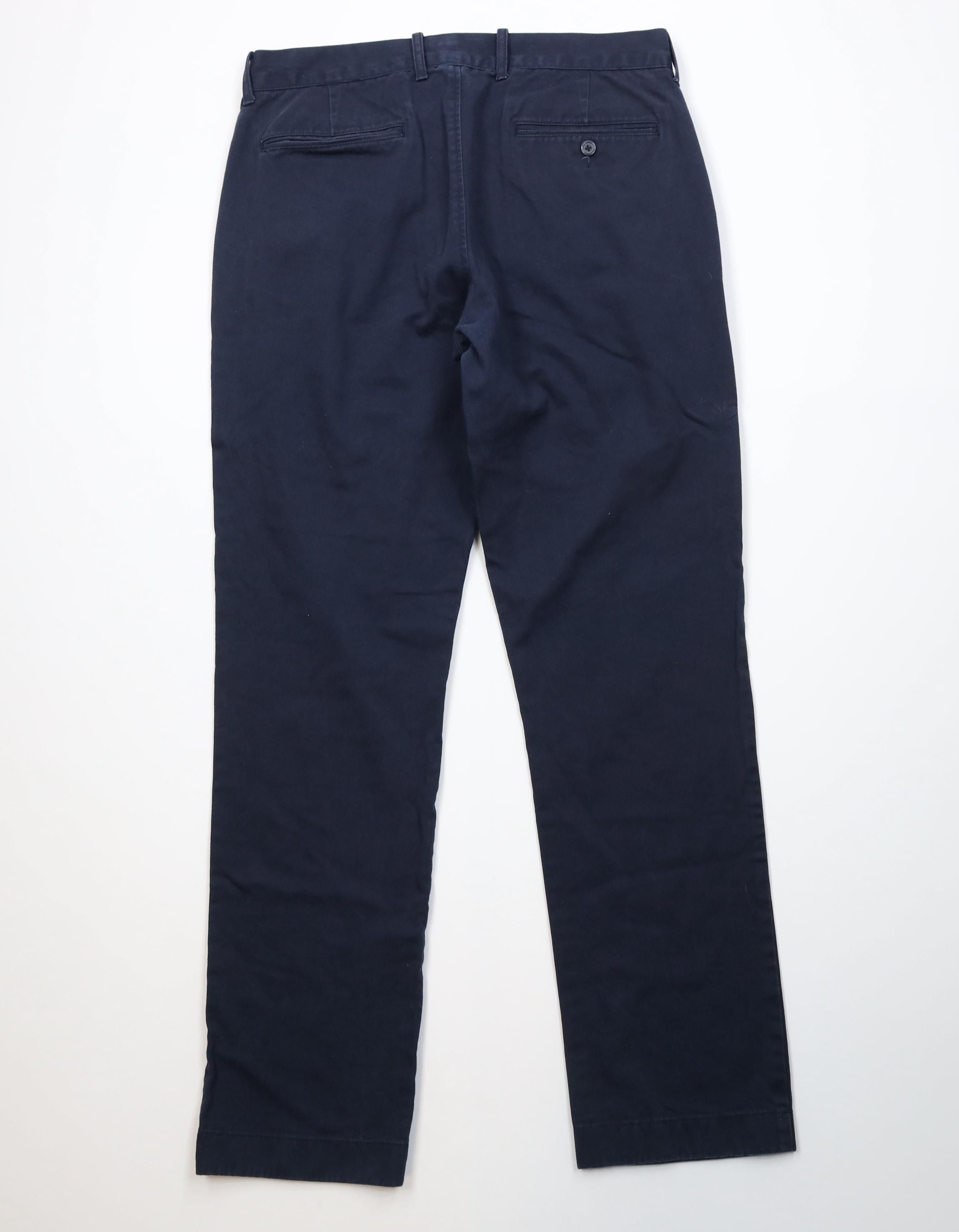 J.Crew J Crew The Sutton Straight Leg Chino Pants Navy Blue Cotton Size US 32 / EU 48 - 9 Thumbnail