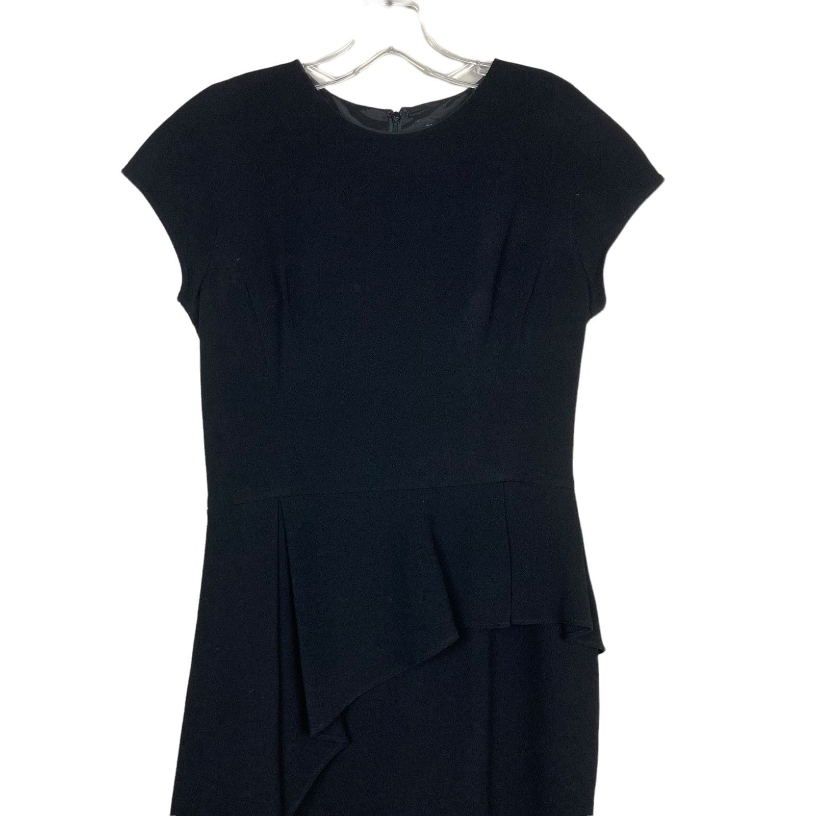 Other Rickie Freeman Teri John Black Short Sleeve Dress Sz 10 Size L / US 10 / IT 46 - 2 Thumbnail