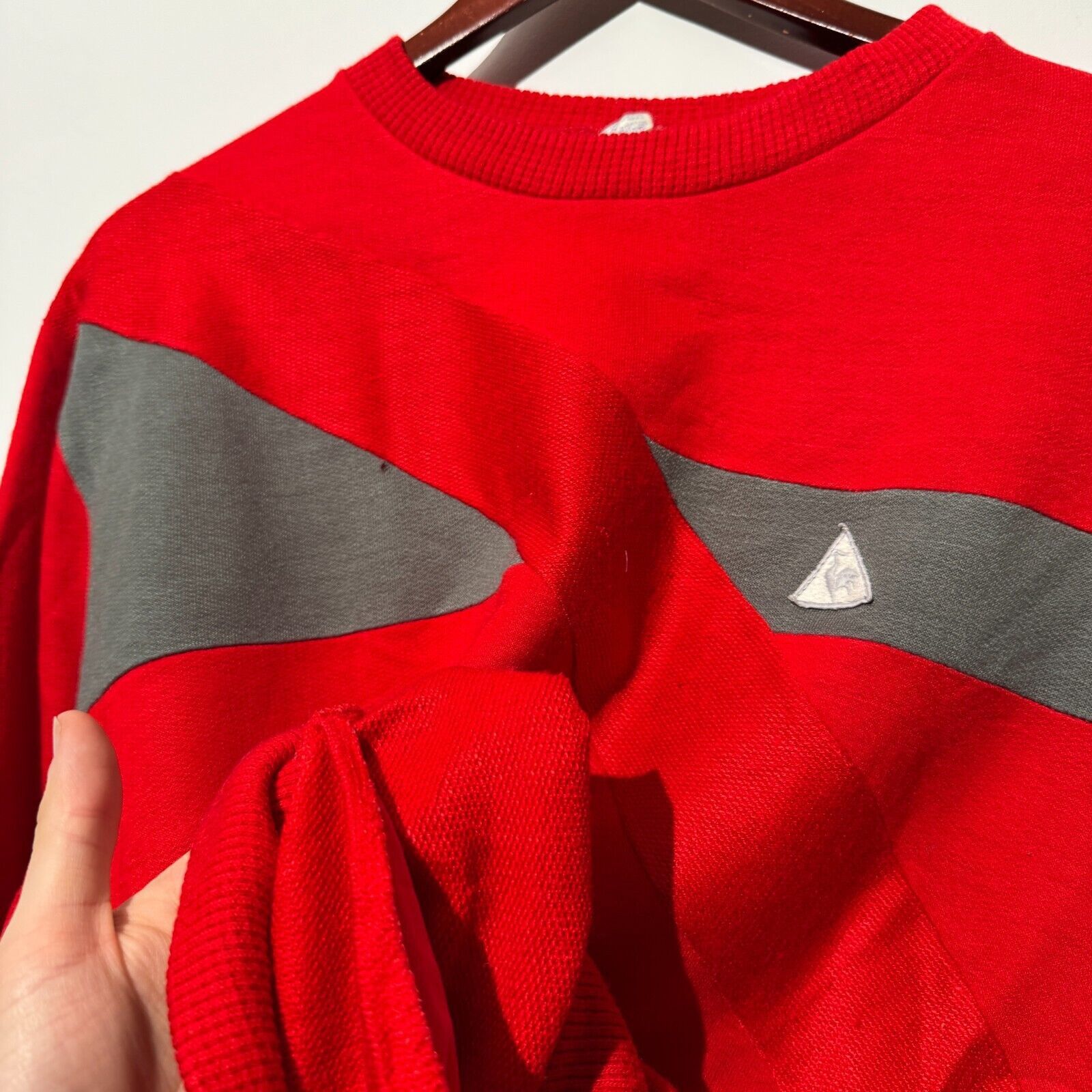 Vintage Vintage Unisex Red Cotton Crewneck Size XS Washed 90s Size US XS / EU 42 / 0 - 7 Thumbnail