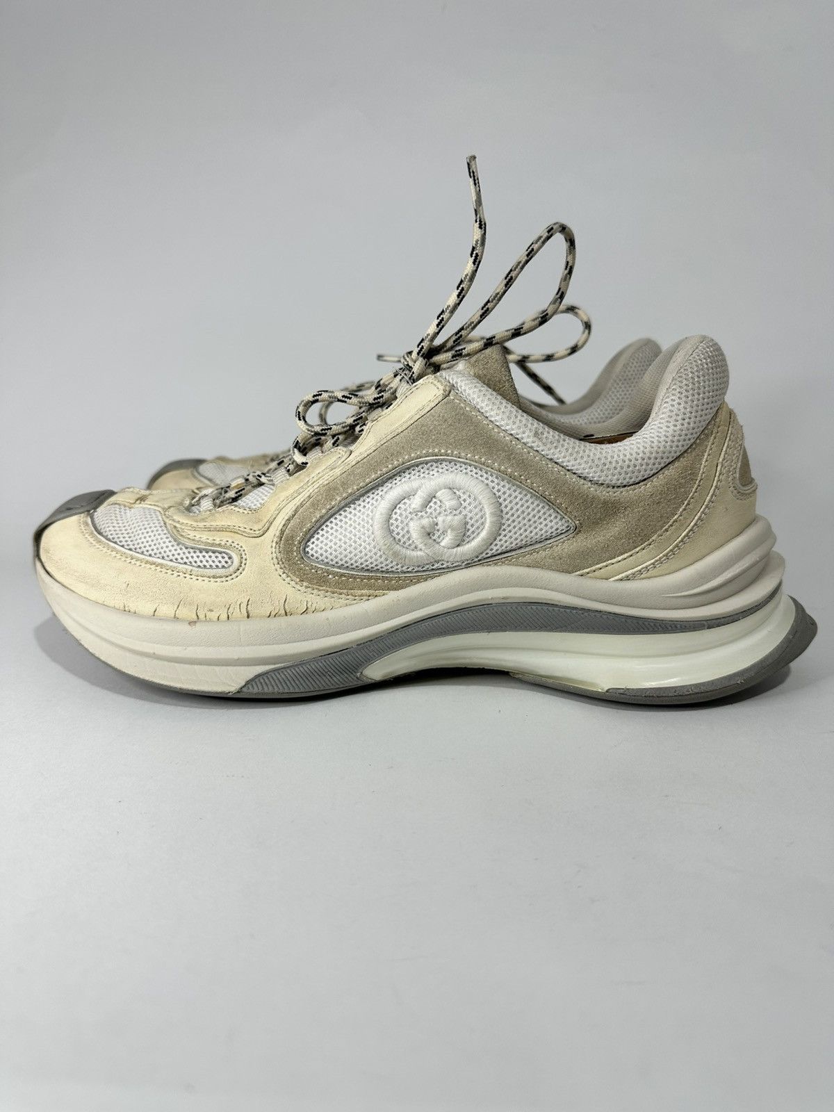 Gucci Gucci “Gucci Run” Sneakers – Beige / Off-White Size US 9 / EU 42 - 1 Thumbnail
