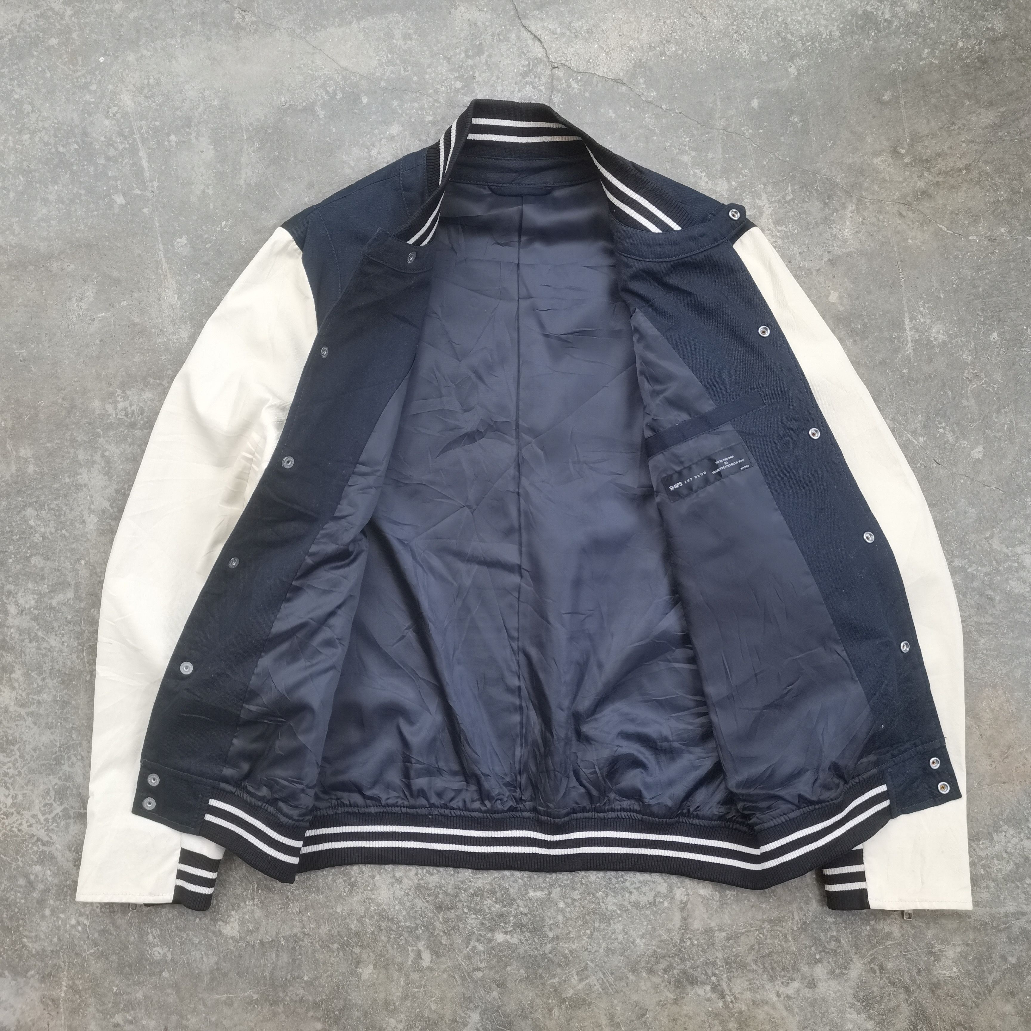 SHIPS × Ships Jet Blue Vintage SHIPS Jet Blue Varsity Light Jacket Size US L / EU 52-54 / 3 - 2 Thumbnail