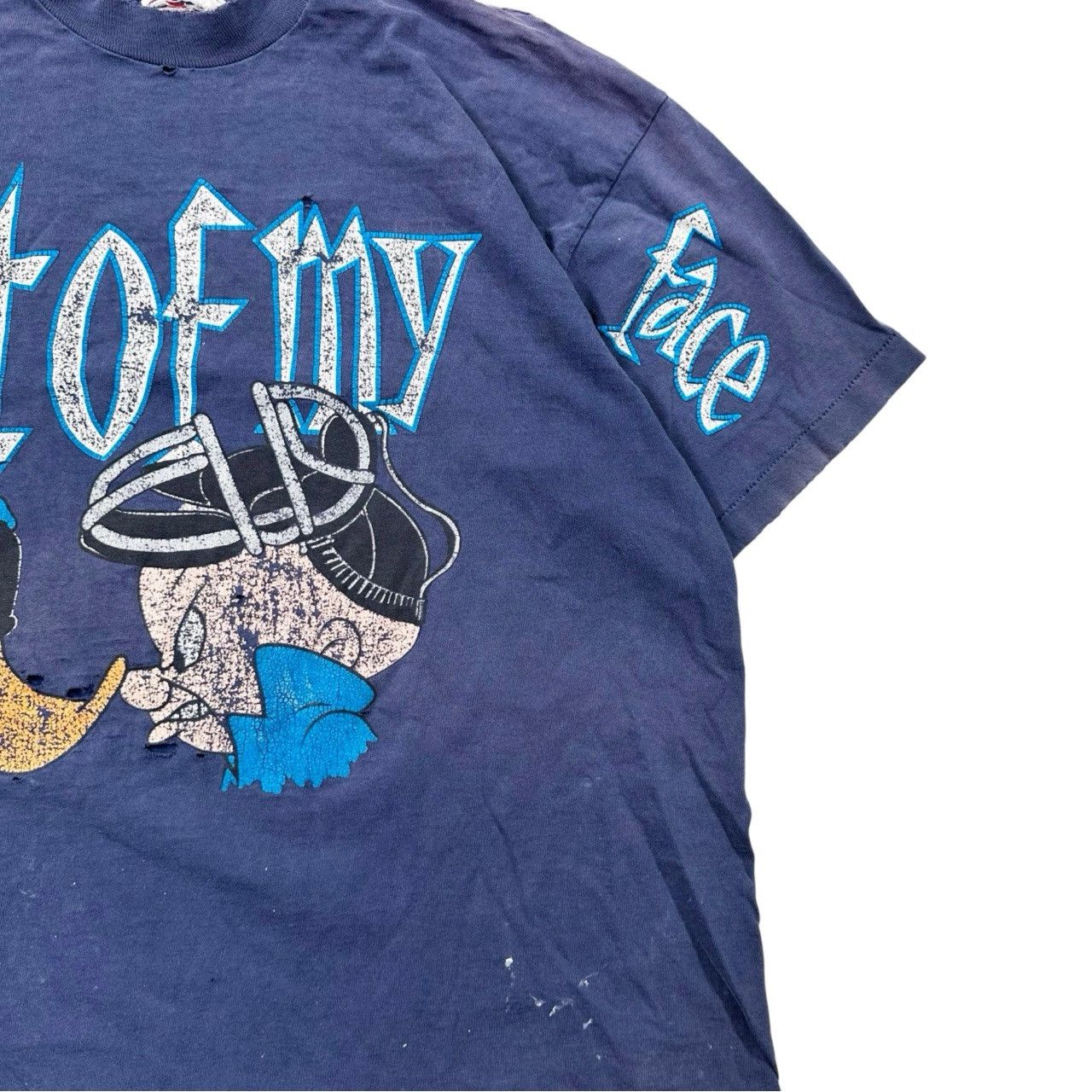 Vintage Vintage 90s Single Stitch Get Out of My Face Looney Tunes Size US XL / EU 56 / 4 - 4 Thumbnail