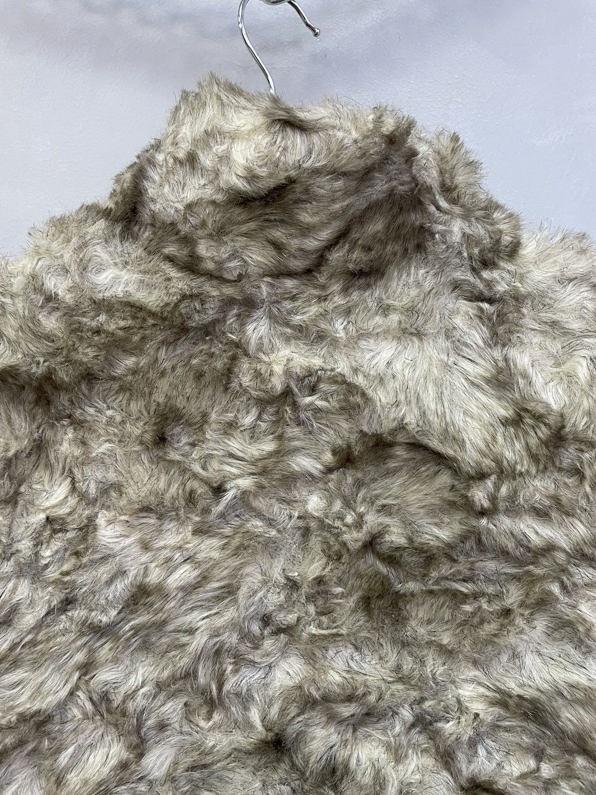 Le Grande Bleu (L.G.B.) RARE vintage faux fur BARBIE CROPPED coat jacket Y2K Size M / US 6-8 / IT 42-44 - 15 Thumbnail