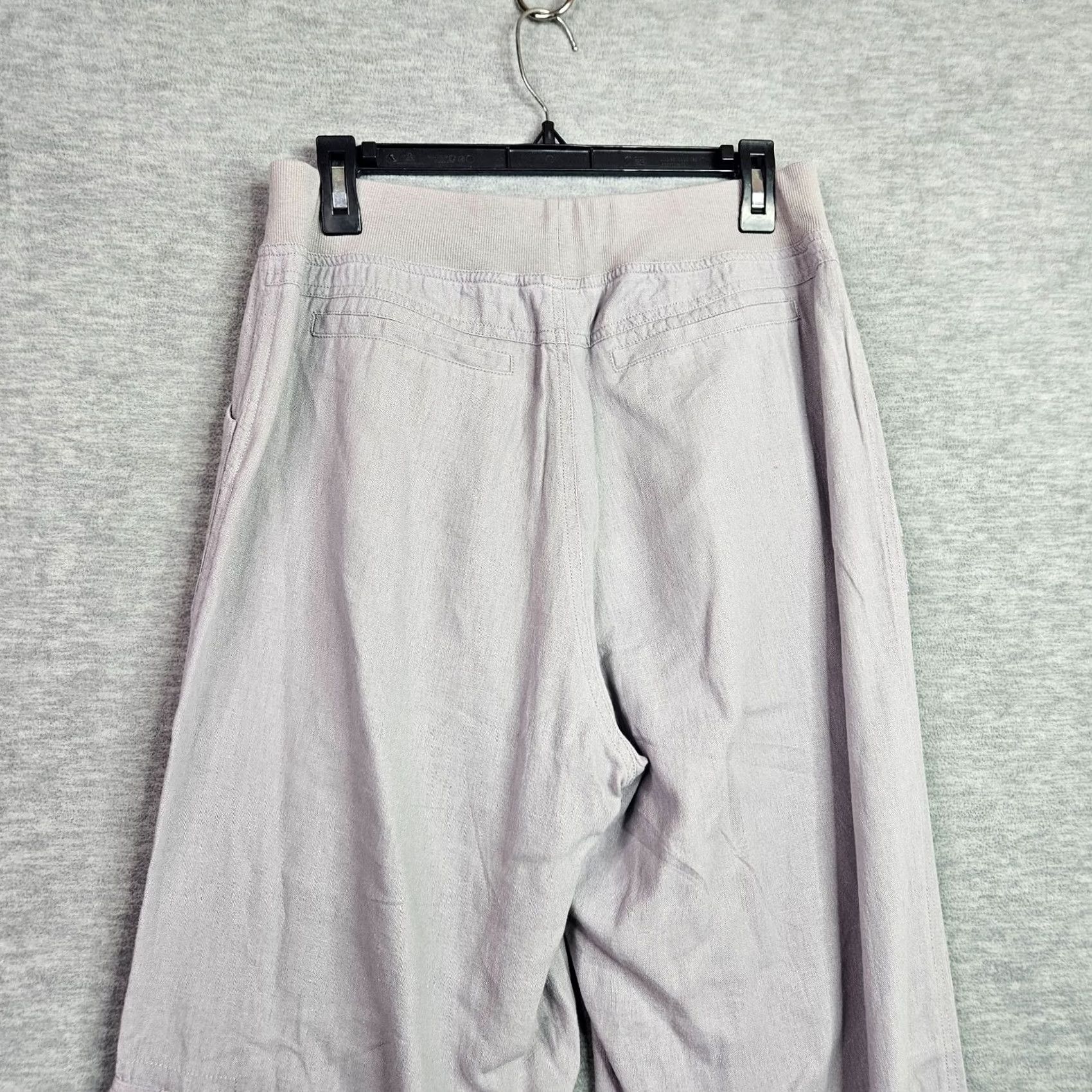 Soft Surroundings Soft Surroundings Cargo Linen Pants Beige Size TM Tall M Women Relaxed Cargo Pants Linen Beige M Tall Women Size 32" / US 10 / IT 46 - 3 Thumbnail
